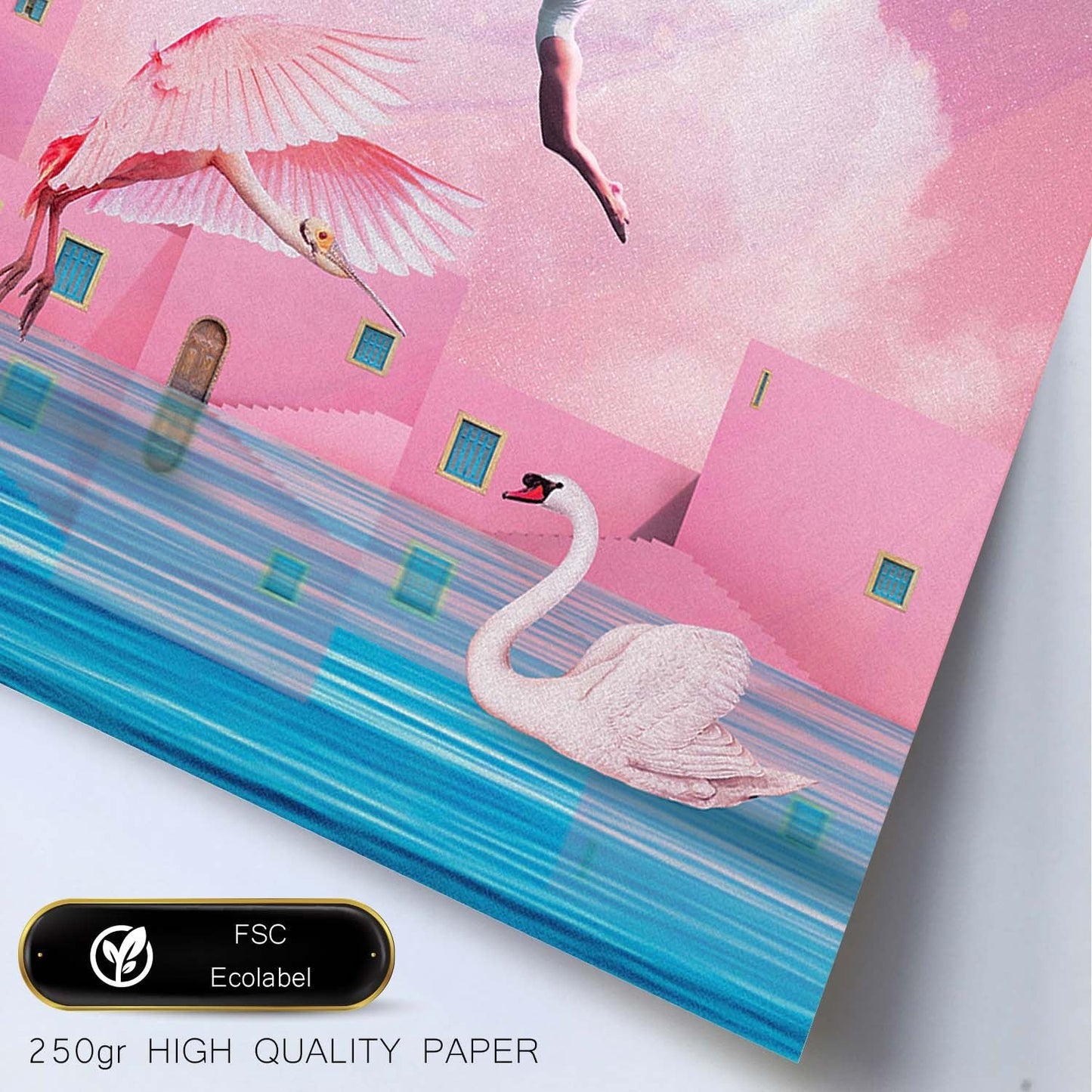 Lamina artistica decorativa con ilustración de Collage surrealista 5 estilo Collage-Artwork-Nacnic-Nacnic Estudio SL