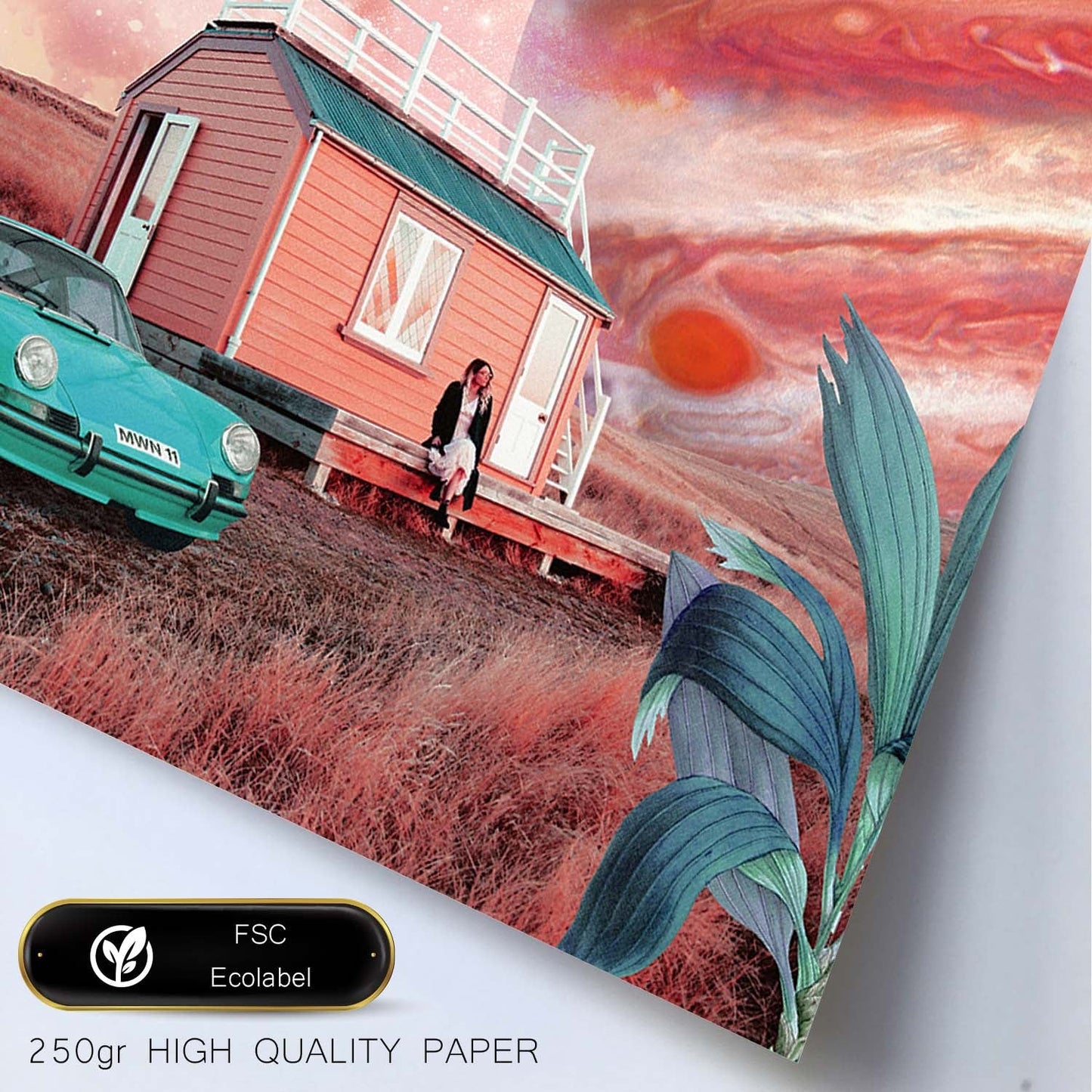 Lamina artistica decorativa con ilustración de Collage surrealista 8 estilo Collage-Artwork-Nacnic-Nacnic Estudio SL