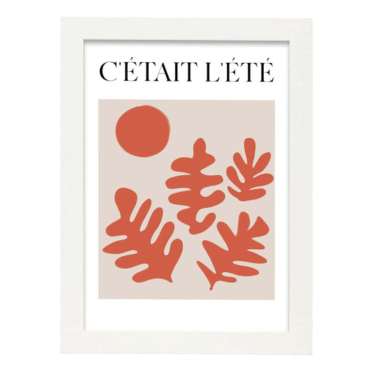 Lamina artistica decorativa con ilustración de Color moderno 06 estilo Abstracto-Artwork-Nacnic-A4-Marco Blanco-Nacnic Estudio SL