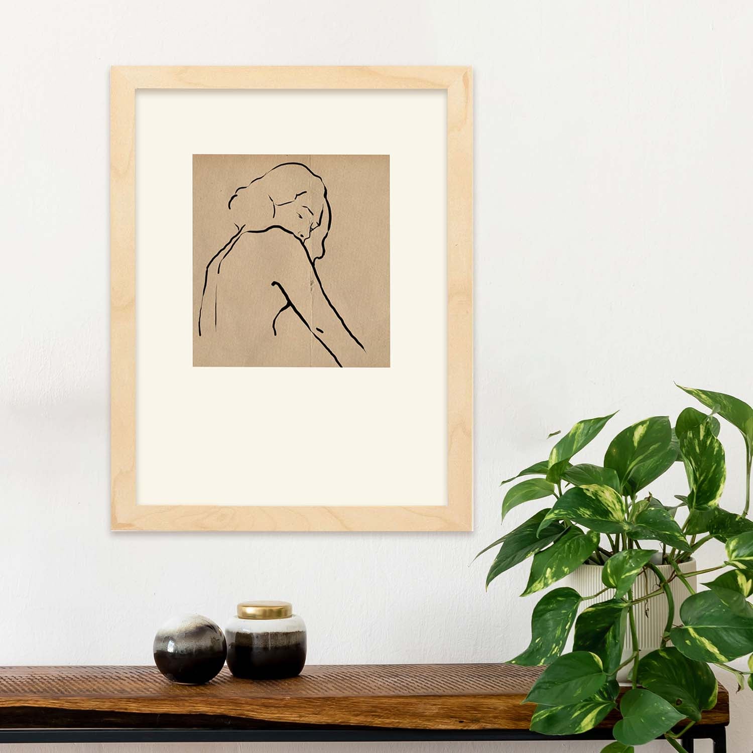 Lamina artistica decorativa con ilustración de Desnudos Matisse 08 estilo fauvista-Artwork-Nacnic-Nacnic Estudio SL