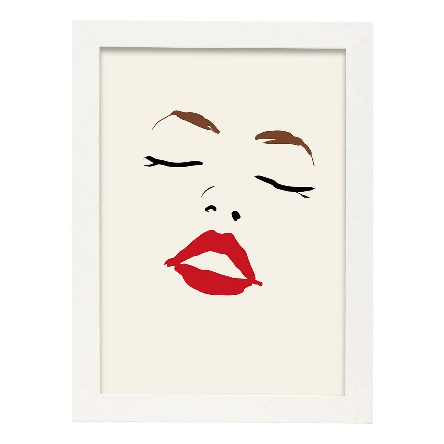 Lamina artistica decorativa con ilustración de Desnudos Matisse 10 estilo fauvista-Artwork-Nacnic-A3-Marco Blanco-Nacnic Estudio SL