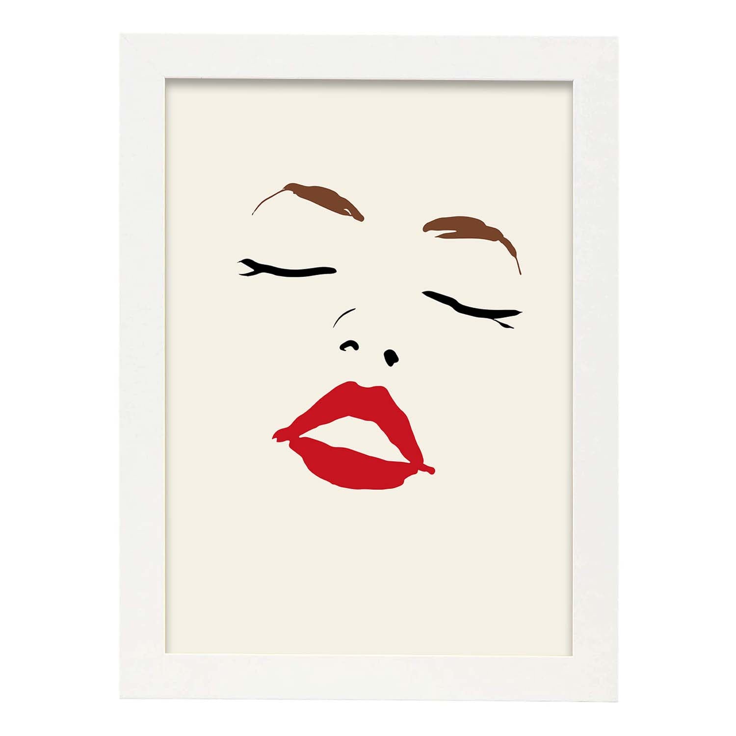 Lamina artistica decorativa con ilustración de Desnudos Matisse 10 estilo fauvista-Artwork-Nacnic-A3-Marco Blanco-Nacnic Estudio SL