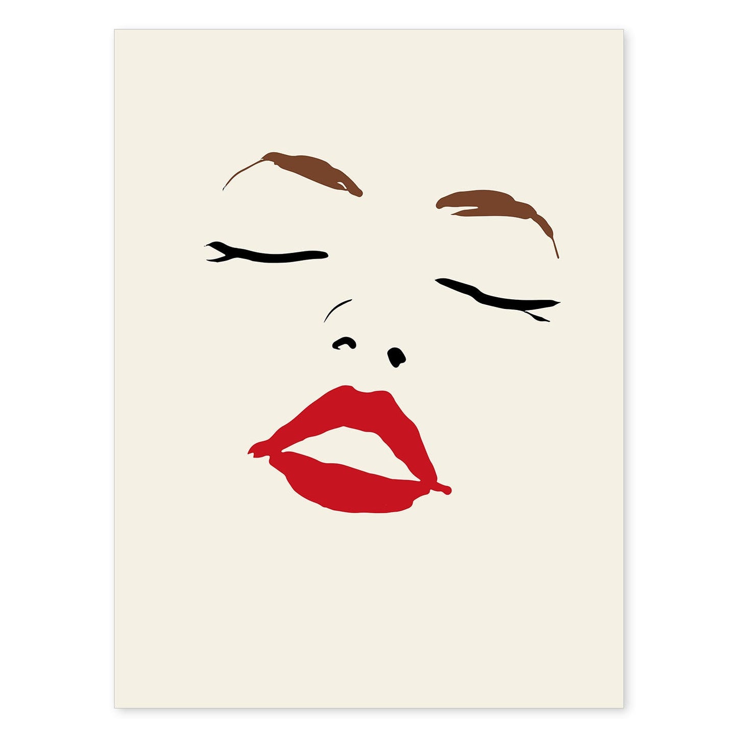 Lamina artistica decorativa con ilustración de Desnudos Matisse 10 estilo fauvista-Artwork-Nacnic-A4-Sin marco-Nacnic Estudio SL