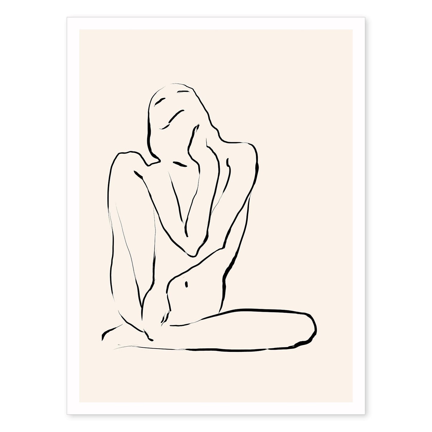 Lamina artistica decorativa con ilustración de Desnudos Matisse 16 estilo fauvista-Artwork-Nacnic-A4-Sin marco-Nacnic Estudio SL