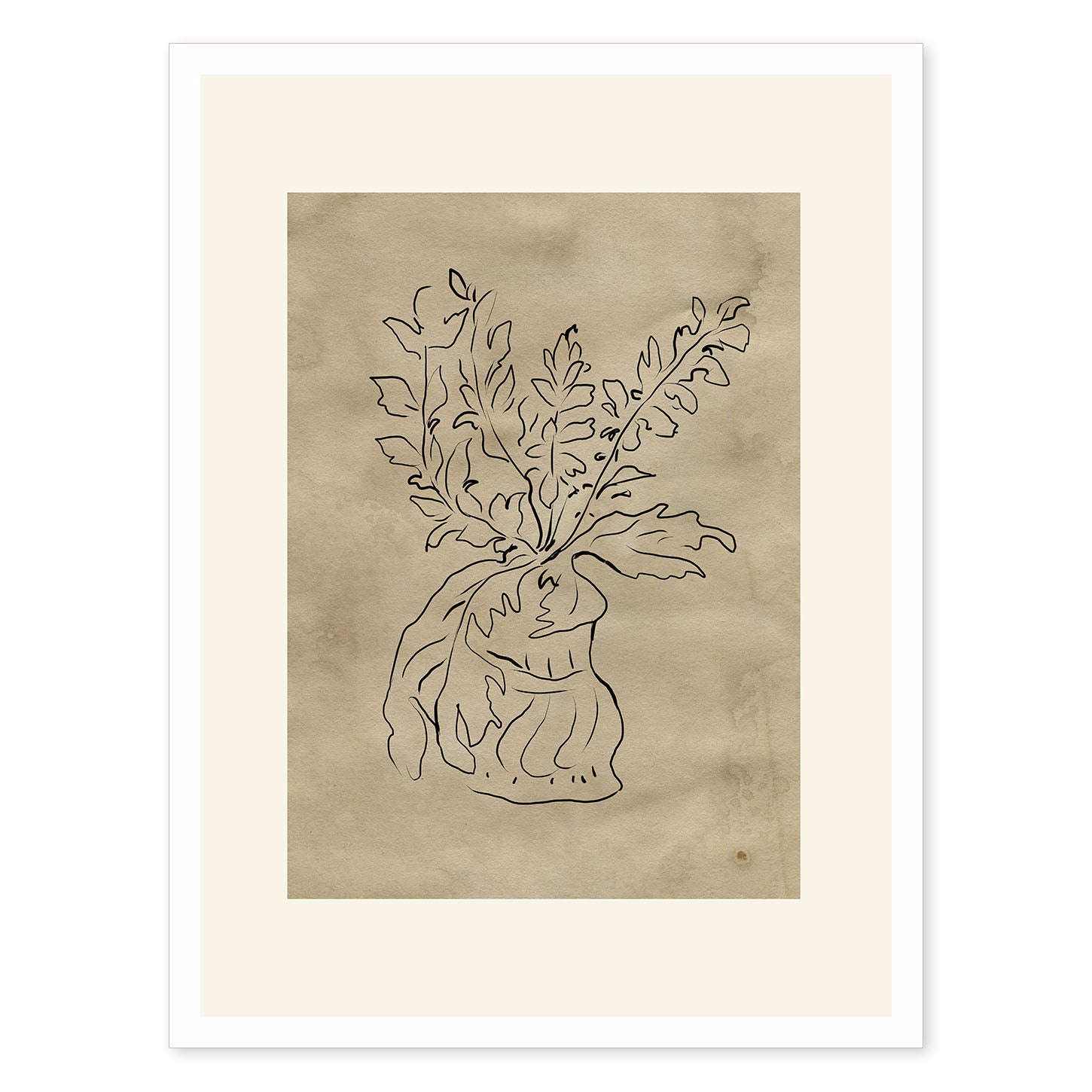 Lamina artistica decorativa con ilustración de Desnudos Matisse 17 estilo fauvista-Artwork-Nacnic-A4-Sin marco-Nacnic Estudio SL