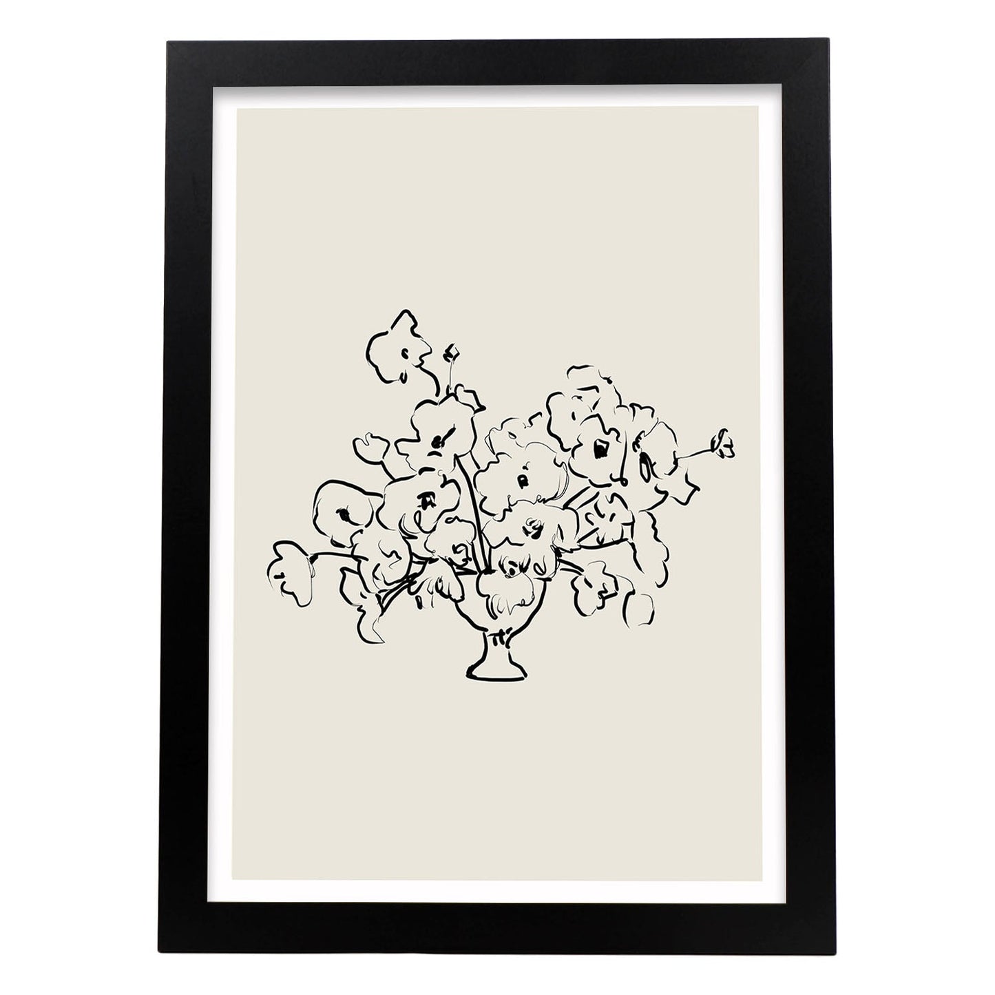 Lamina artistica decorativa con ilustración de Desnudos Matisse 18 estilo fauvista-Artwork-Nacnic-A3-Marco Negro-Nacnic Estudio SL