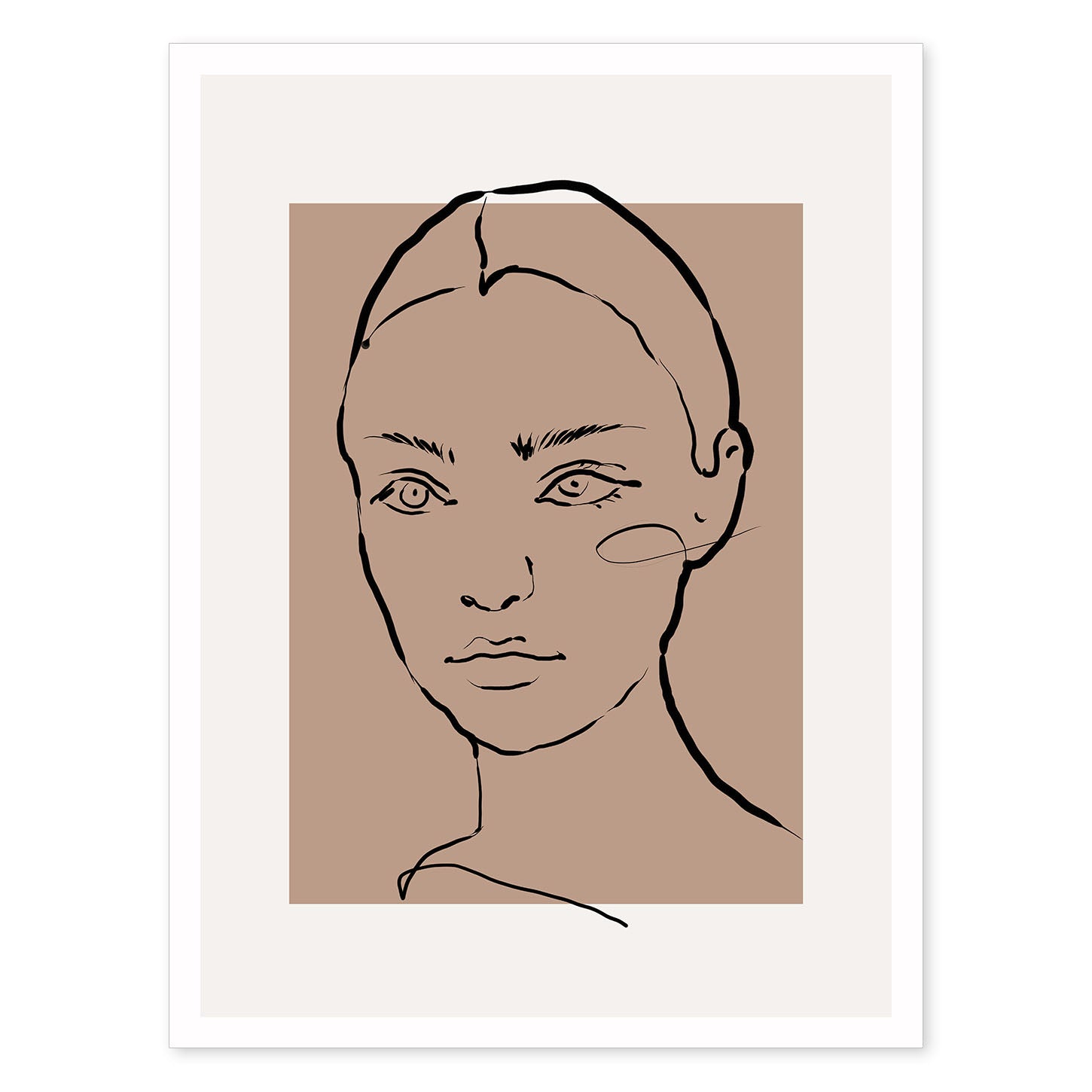 Lamina artistica decorativa con ilustración de Desnudos Matisse 19 estilo fauvista-Artwork-Nacnic-A4-Sin marco-Nacnic Estudio SL