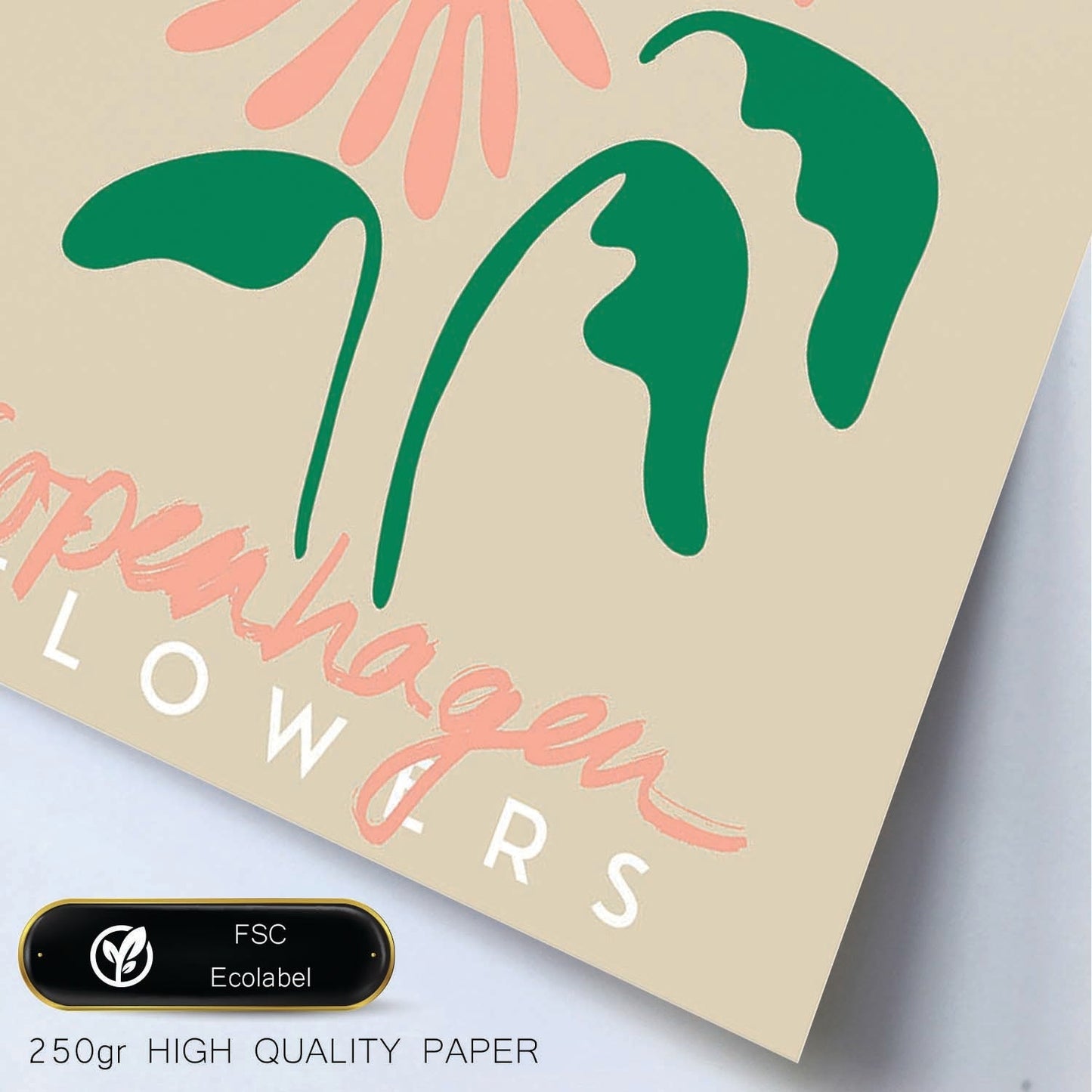 Lamina artistica decorativa con ilustración de Diseño abstracto de flor Copenhague-Artwork-Nacnic-Nacnic Estudio SL