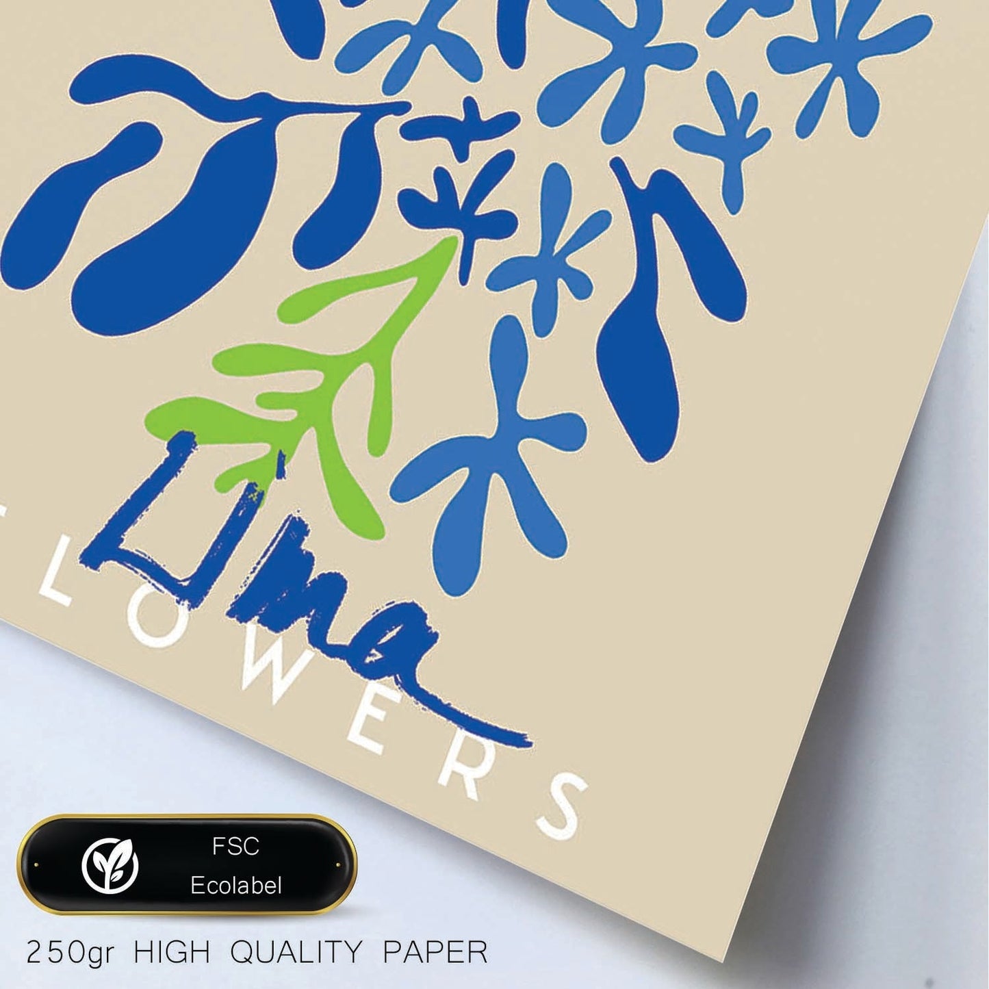 Lamina artistica decorativa con ilustración de Diseño abstracto de flor lima-Artwork-Nacnic-Nacnic Estudio SL