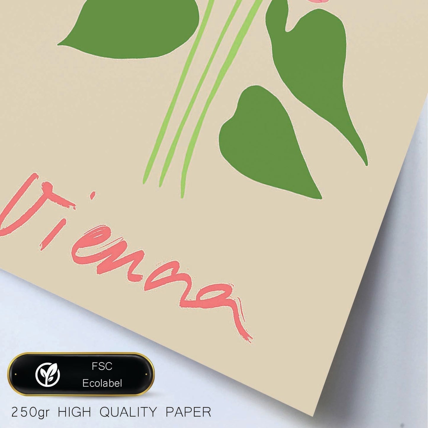 Lamina artistica decorativa con ilustración de Diseño abstracto de flor Viena-Artwork-Nacnic-Nacnic Estudio SL