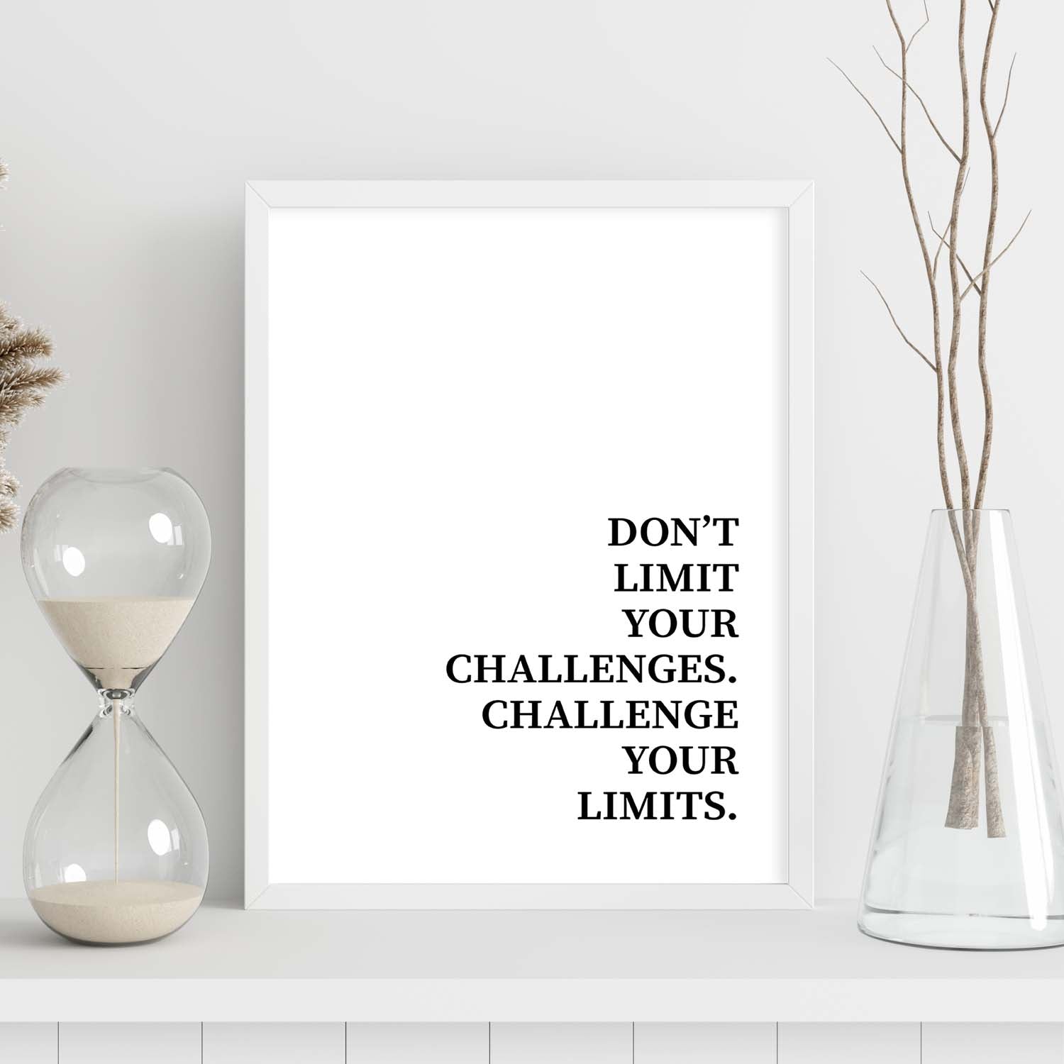 Lamina artistica decorativa con ilustración de dont limit your challenges estilo Mensaje inspiracional-Artwork-Nacnic-Nacnic Estudio SL
