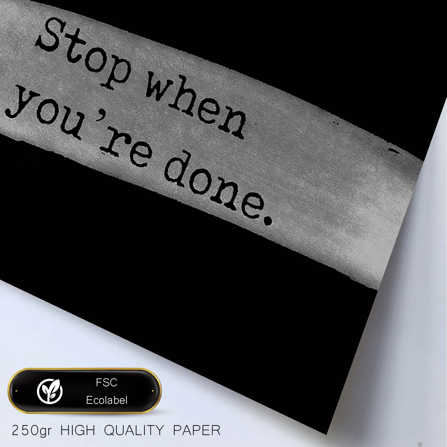 Lamina artistica decorativa con ilustración de dont stop estilo Mensaje inspiracional-Artwork-Nacnic-Nacnic Estudio SL