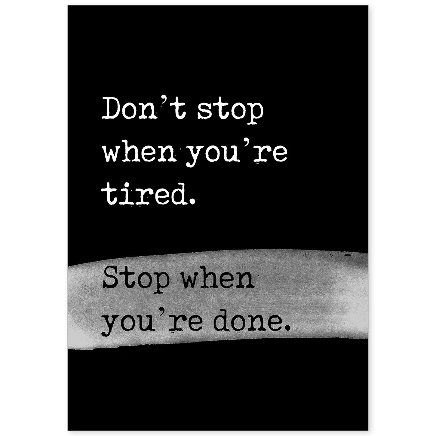 Lamina artistica decorativa con ilustración de dont stop estilo Mensaje inspiracional-Artwork-Nacnic-A4-Sin marco-Nacnic Estudio SL