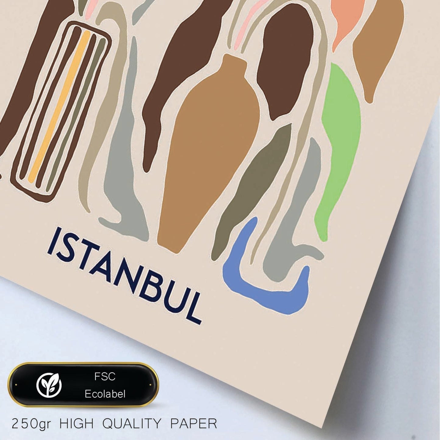 Lamina artistica decorativa con ilustración de Estanbul-Artwork-Nacnic-Nacnic Estudio SL