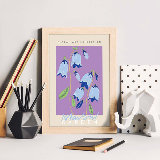 Lamina artistica decorativa con ilustración de Exposición de arte floral Estambul-Artwork-Nacnic-Nacnic Estudio SL