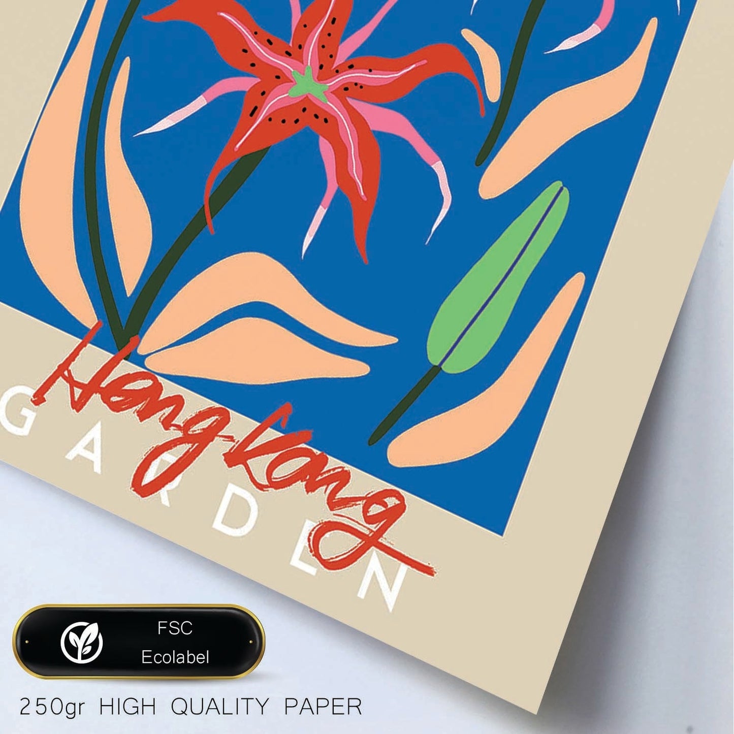 Lamina artistica decorativa con ilustración de Exposición de arte floral Hong Kong-Artwork-Nacnic-Nacnic Estudio SL