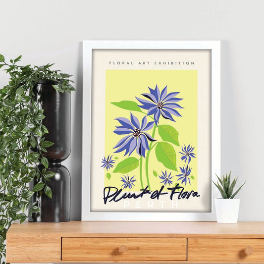 Lamina artistica decorativa con ilustración de Exposición de arte floral Perth-Artwork-Nacnic-Nacnic Estudio SL
