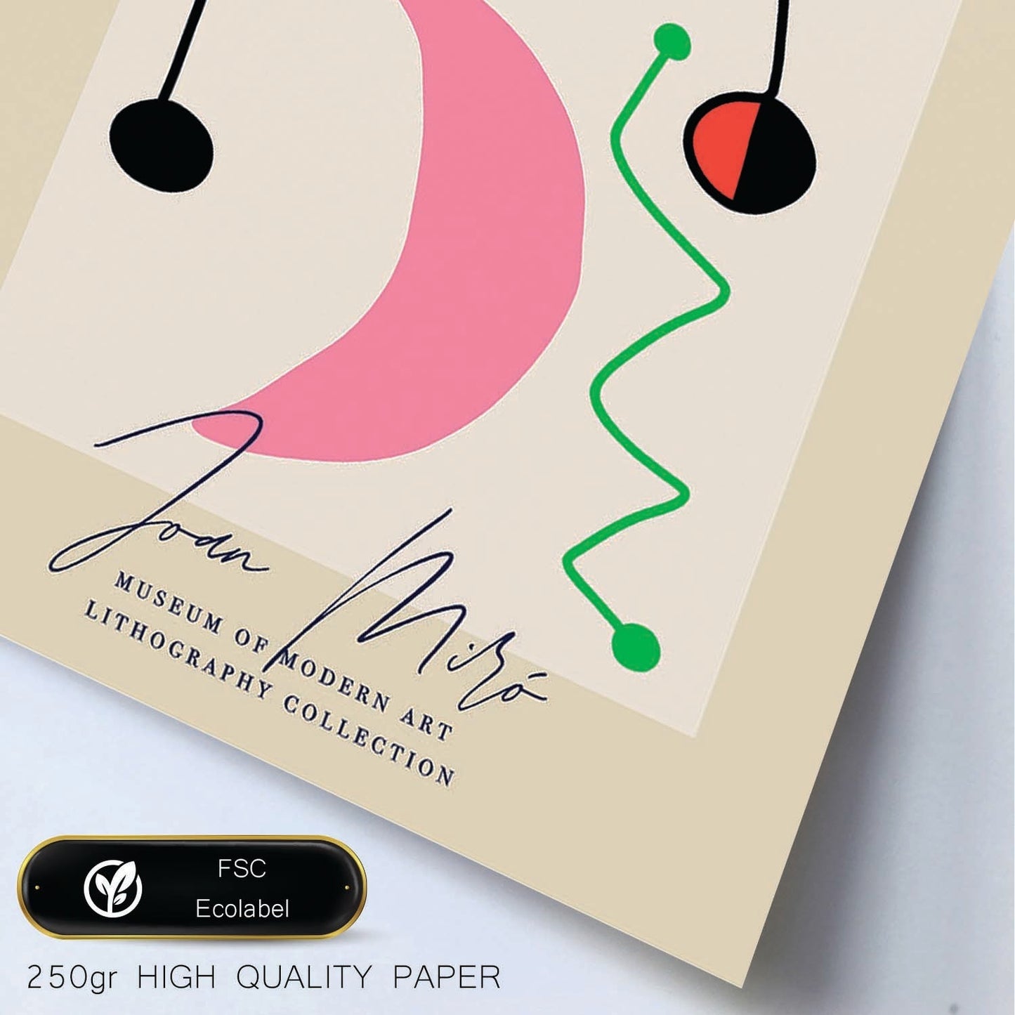 Lamina artistica decorativa con ilustración de Exposición Joan Miro 6 estilo Surrealista-Artwork-Nacnic-Nacnic Estudio SL