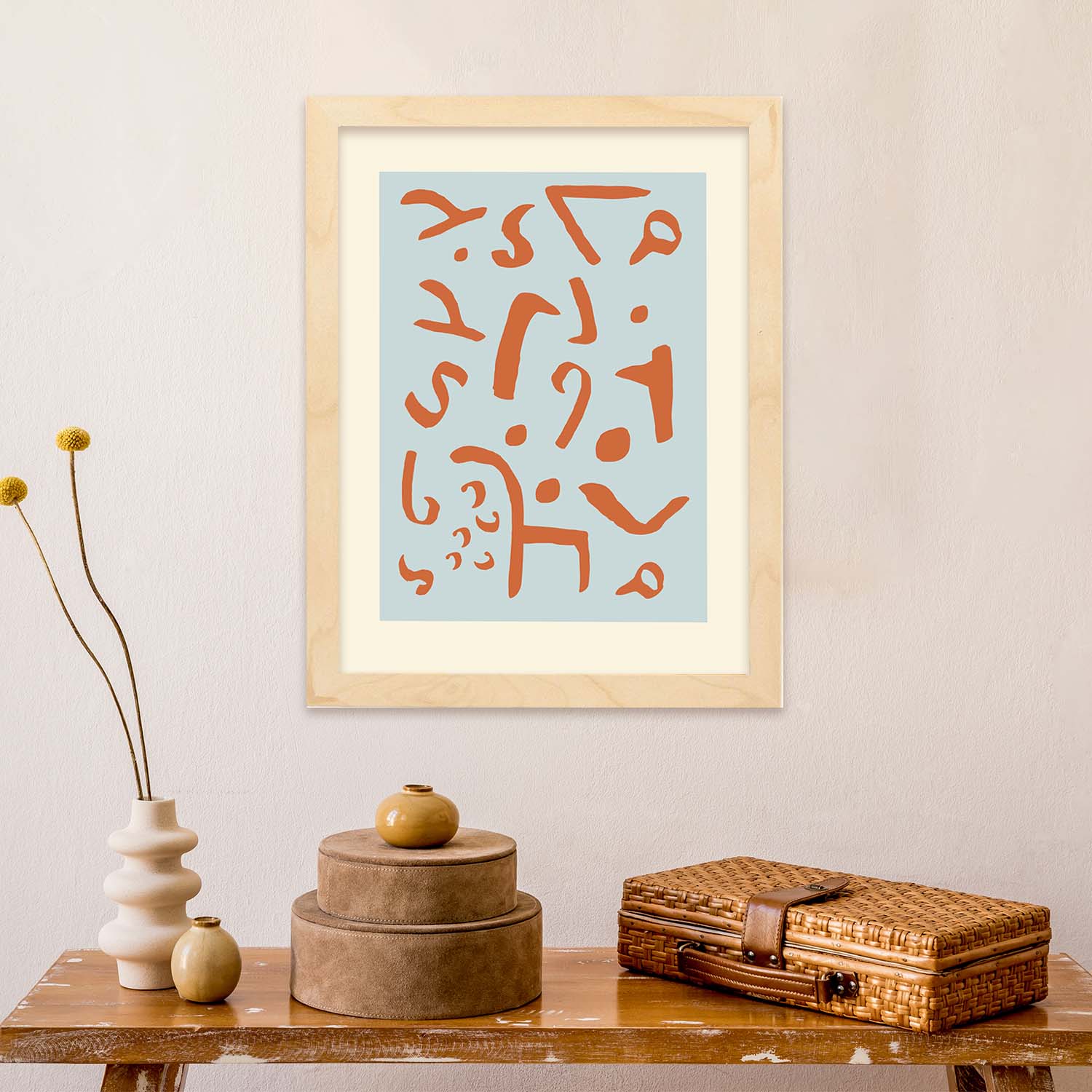 Lamina artistica decorativa con ilustración de Exposición Klee 6 estilo Expresionista-Artwork-Nacnic-Nacnic Estudio SL