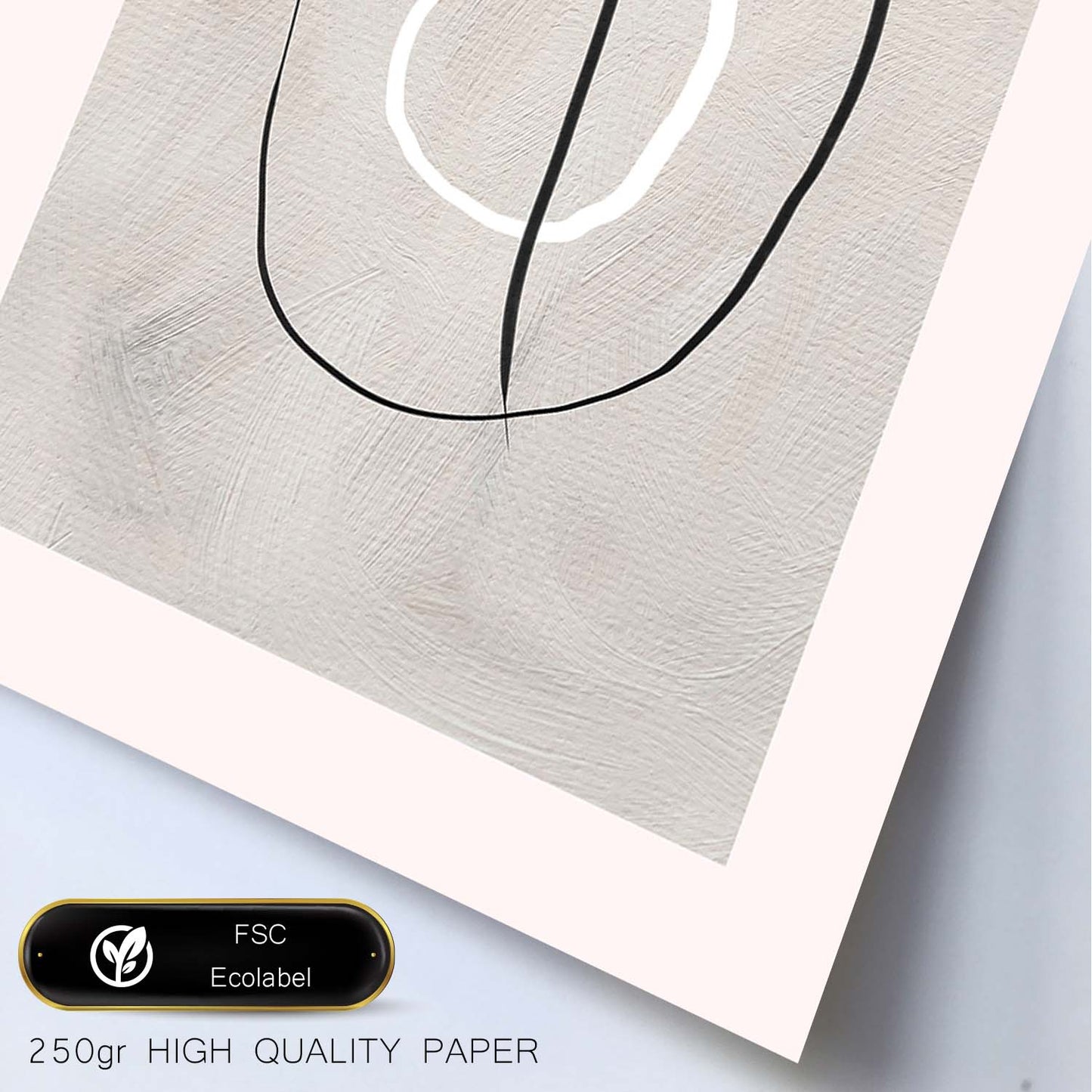 Lamina artistica decorativa con ilustración de Exposición Kline 10 estilo Abstracto-Artwork-Nacnic-Nacnic Estudio SL