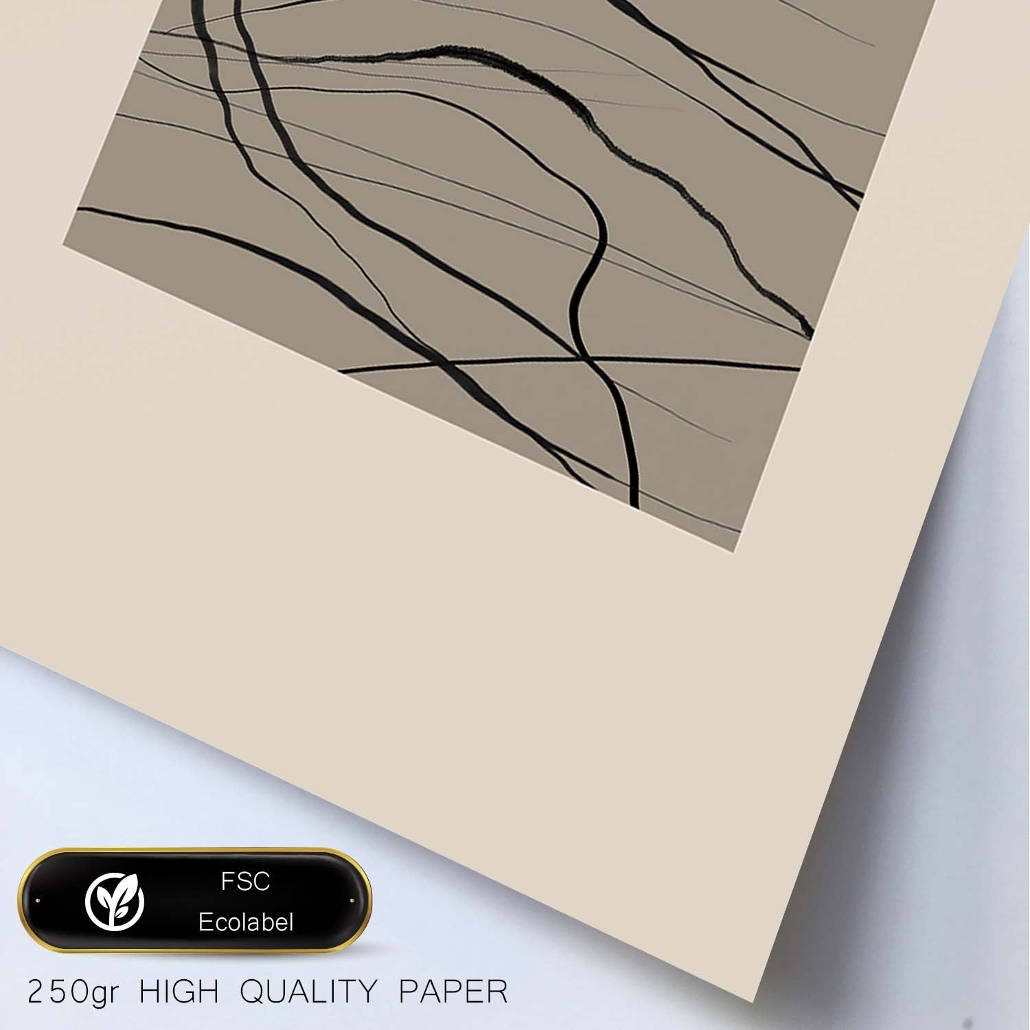 Lamina artistica decorativa con ilustración de Exposición Kline 13 estilo Abstracto-Artwork-Nacnic-Nacnic Estudio SL