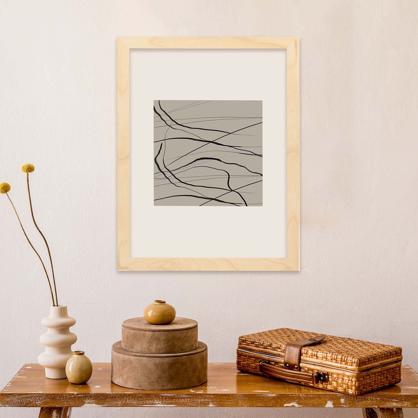 Lamina artistica decorativa con ilustración de Exposición Kline 13 estilo Abstracto-Artwork-Nacnic-Nacnic Estudio SL