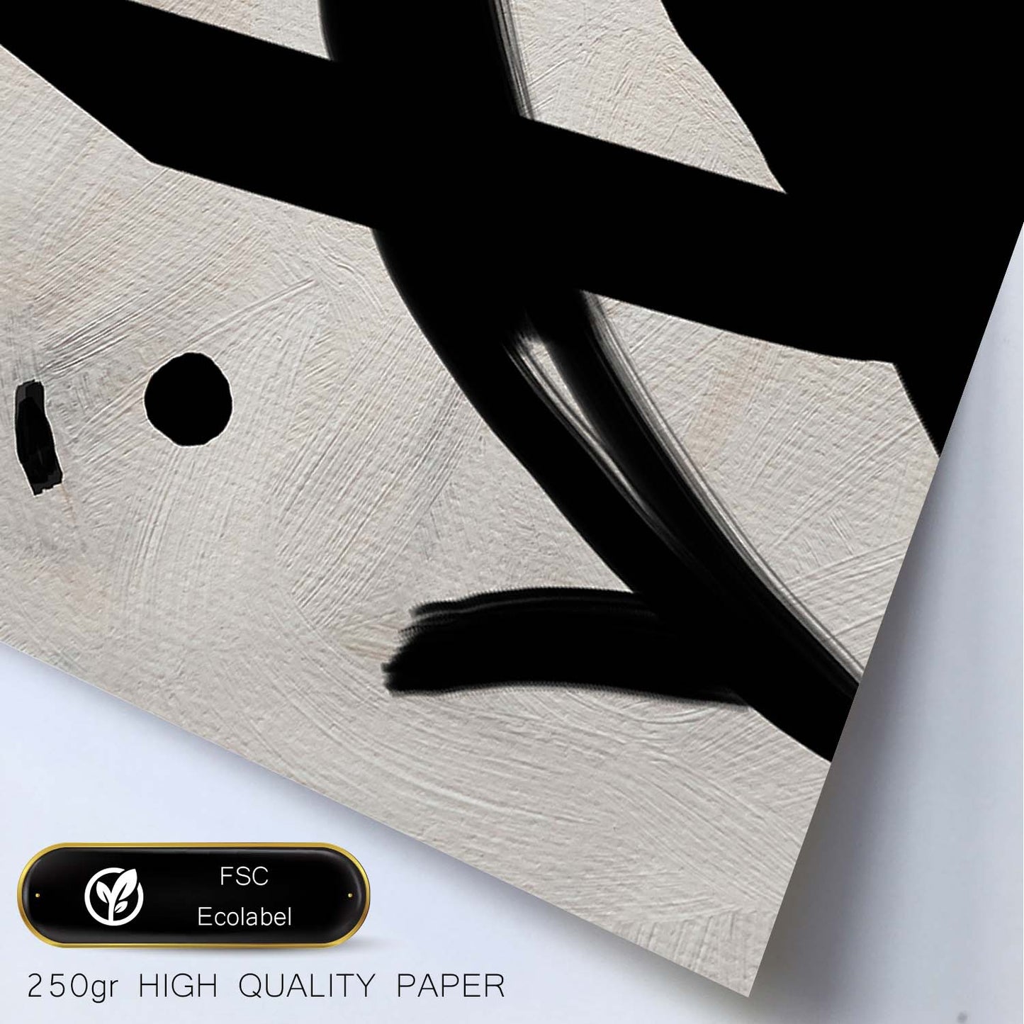 Lamina artistica decorativa con ilustración de Exposición Kline 3 estilo Abstracto-Artwork-Nacnic-Nacnic Estudio SL