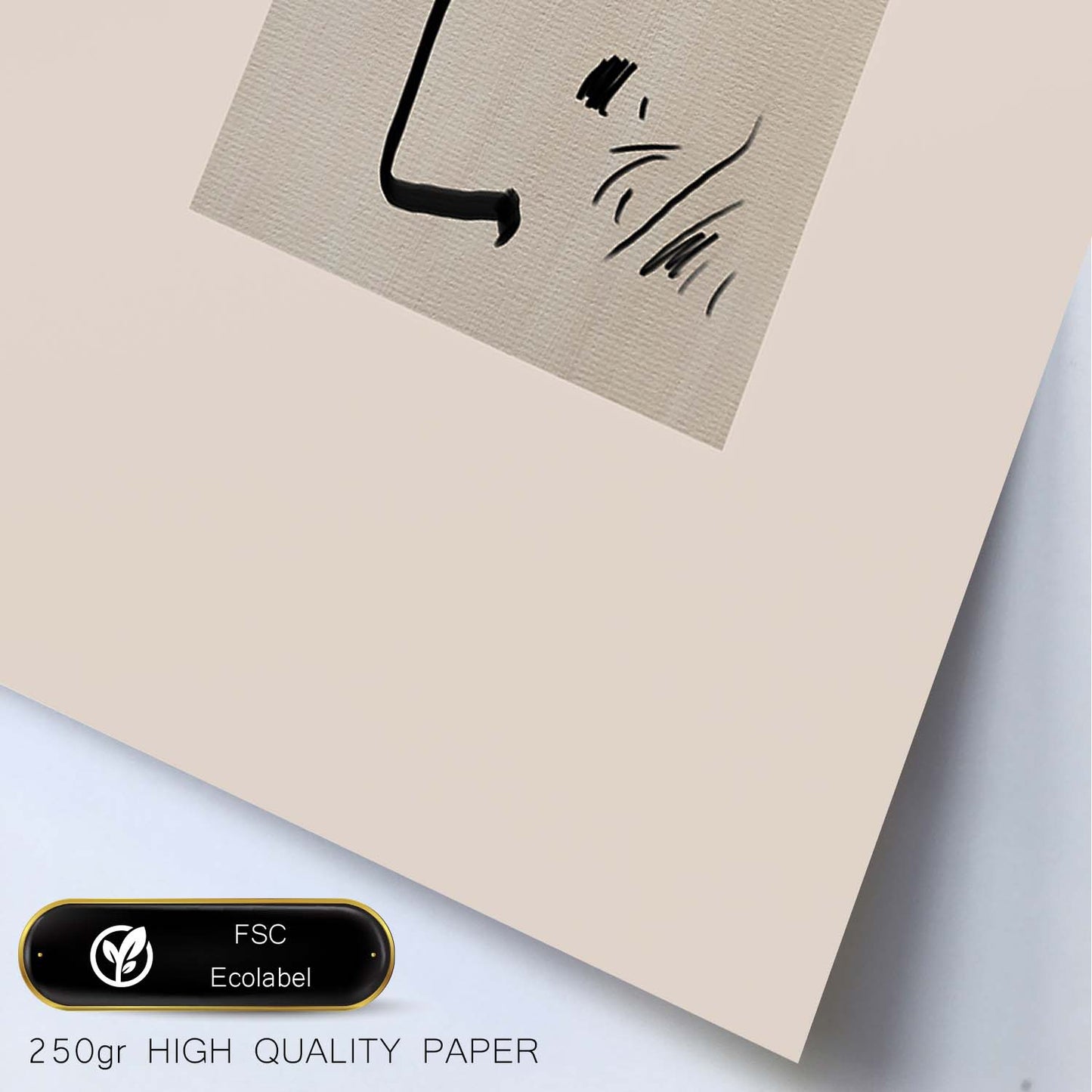 Lamina artistica decorativa con ilustración de Exposición Kline 7 estilo Abstracto-Artwork-Nacnic-Nacnic Estudio SL