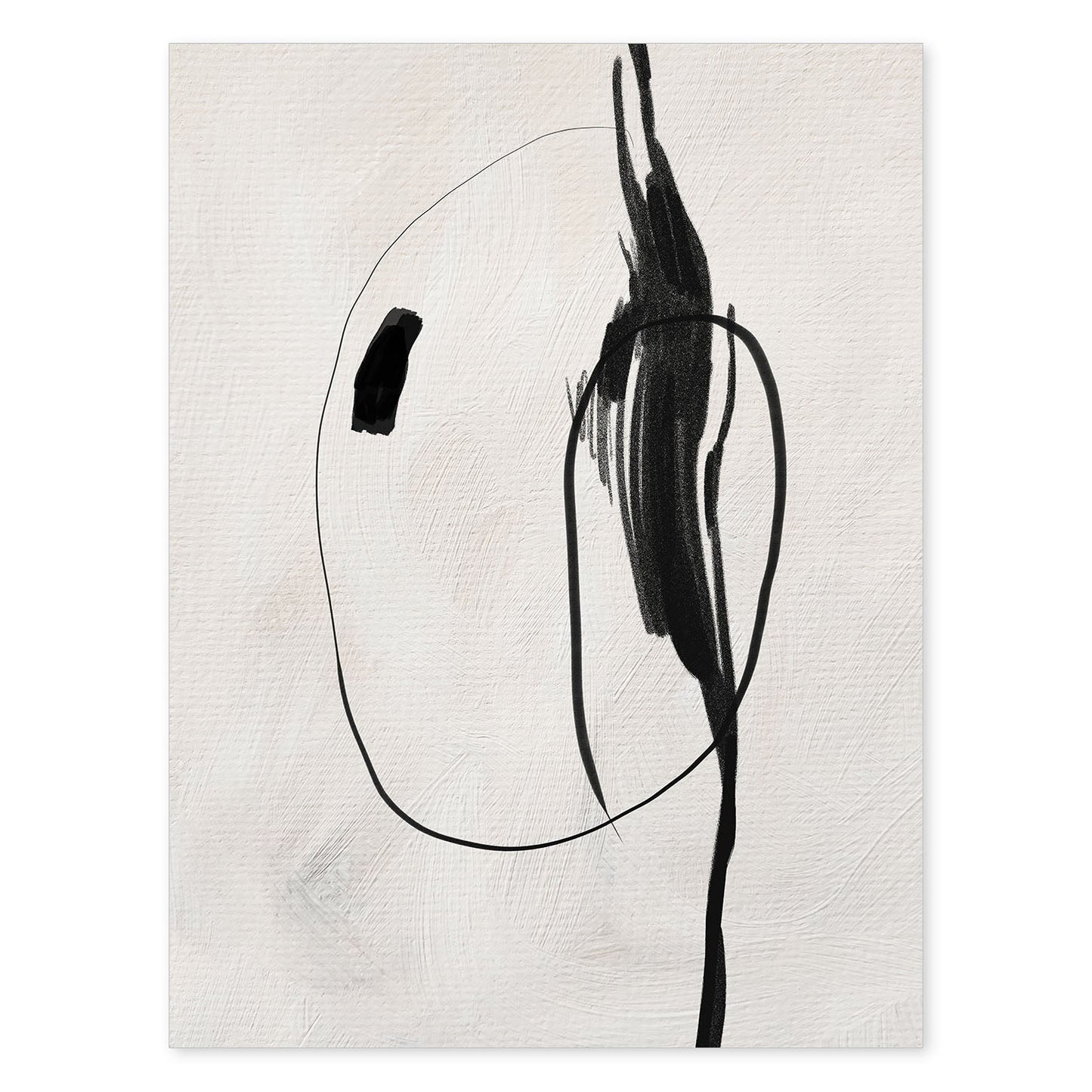 Lamina artistica decorativa con ilustración de Exposición Kline 9 estilo Abstracto-Artwork-Nacnic-A4-Sin marco-Nacnic Estudio SL