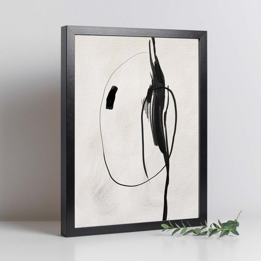 Lamina artistica decorativa con ilustración de Exposición Kline 9 estilo Abstracto-Artwork-Nacnic-Nacnic Estudio SL