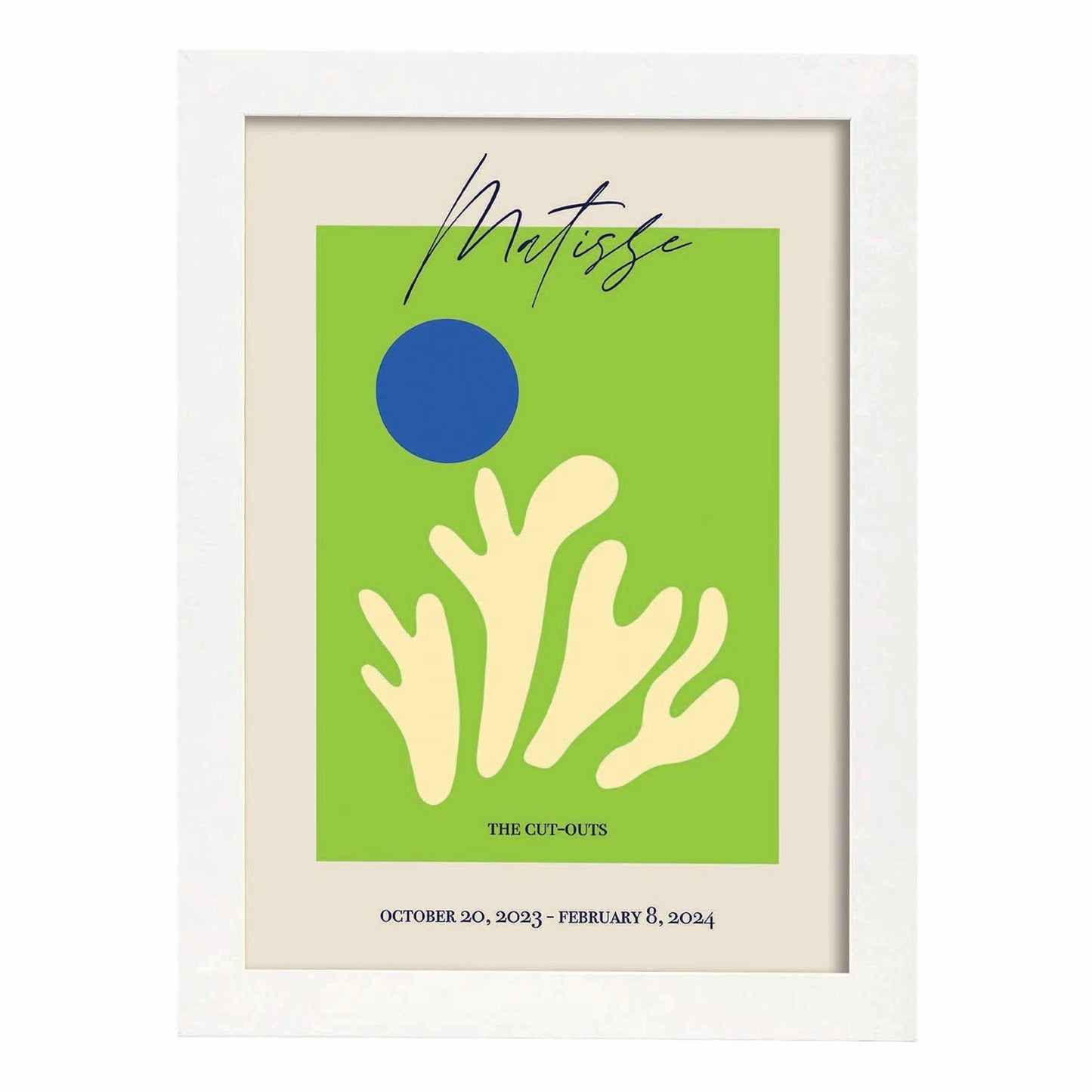 Lamina artistica decorativa con ilustración de Exposición Matisse 2 estilo fauvista-Artwork-Nacnic-A3-Marco Blanco-Nacnic Estudio SL