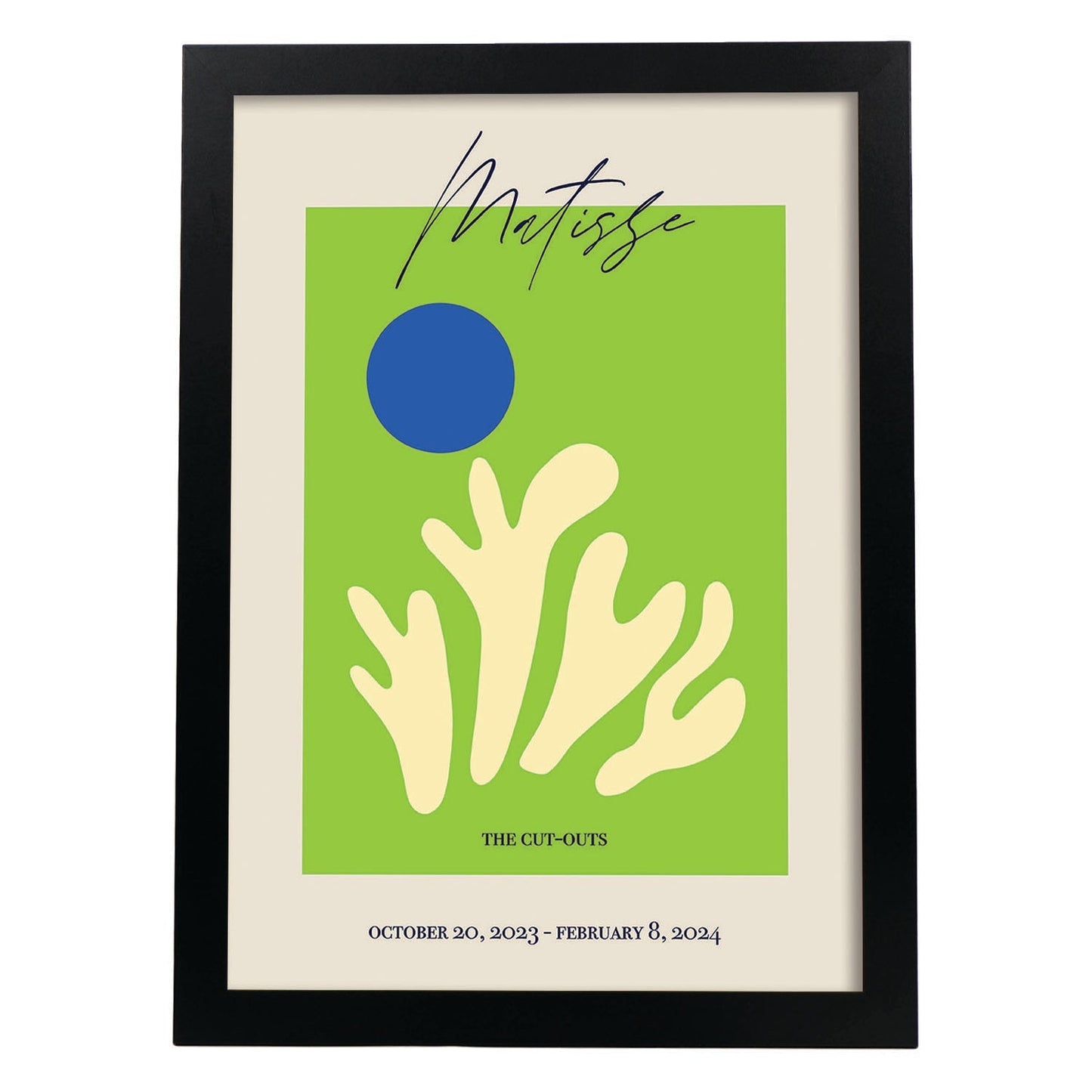 Lamina artistica decorativa con ilustración de Exposición Matisse 2 estilo fauvista-Artwork-Nacnic-A3-Marco Negro-Nacnic Estudio SL