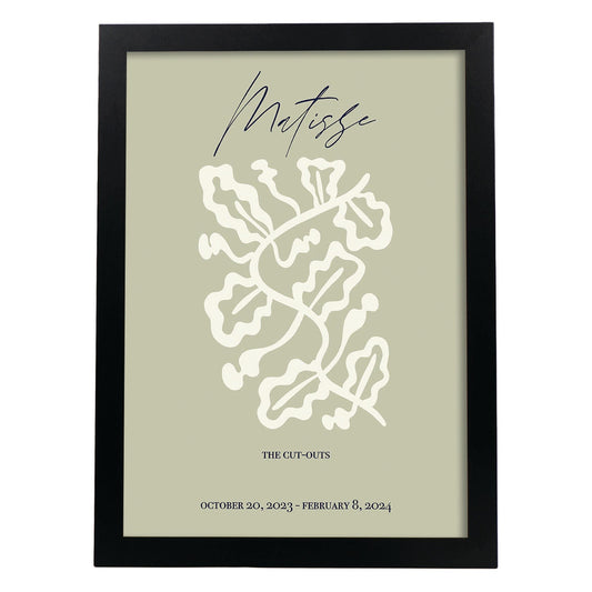 Lamina artistica decorativa con ilustración de Exposición Matisse 4 estilo fauvista-Artwork-Nacnic-A4-Marco Negro-Nacnic Estudio SL