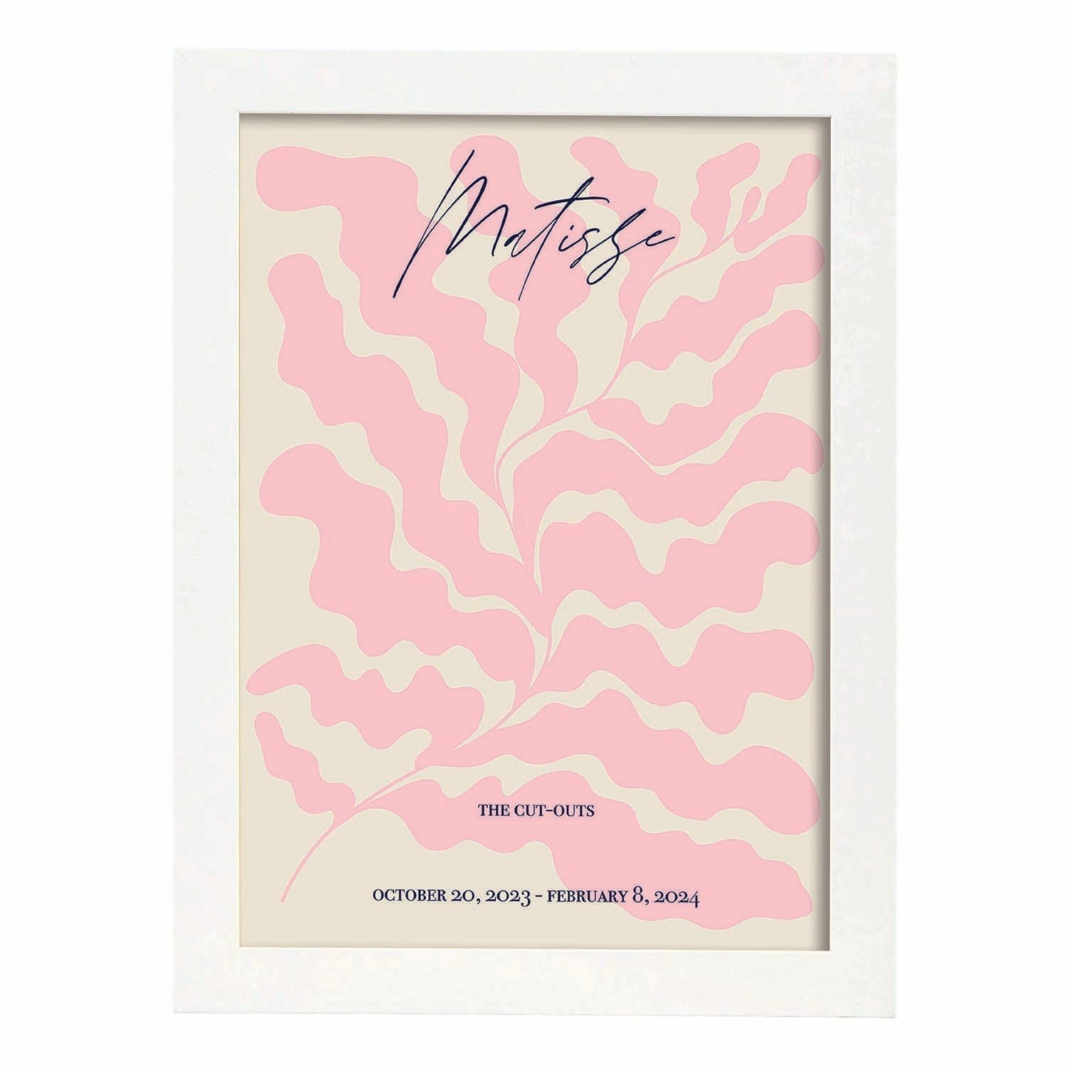 Lamina artistica decorativa con ilustración de Exposición Matisse 5 estilo fauvista-Artwork-Nacnic-A4-Marco Blanco-Nacnic Estudio SL