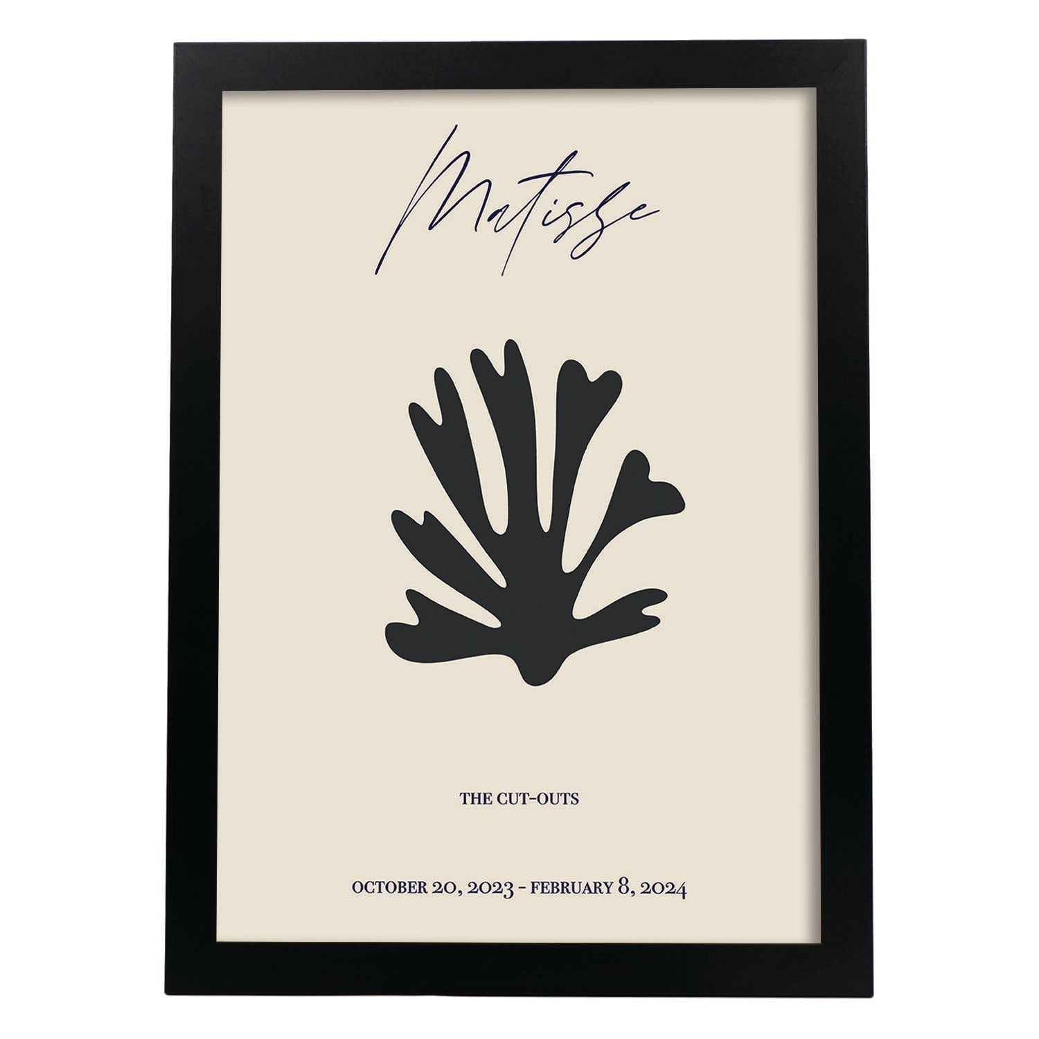 Lamina artistica decorativa con ilustración de Exposición Matisse 8 estilo fauvista-Artwork-Nacnic-A3-Marco Negro-Nacnic Estudio SL