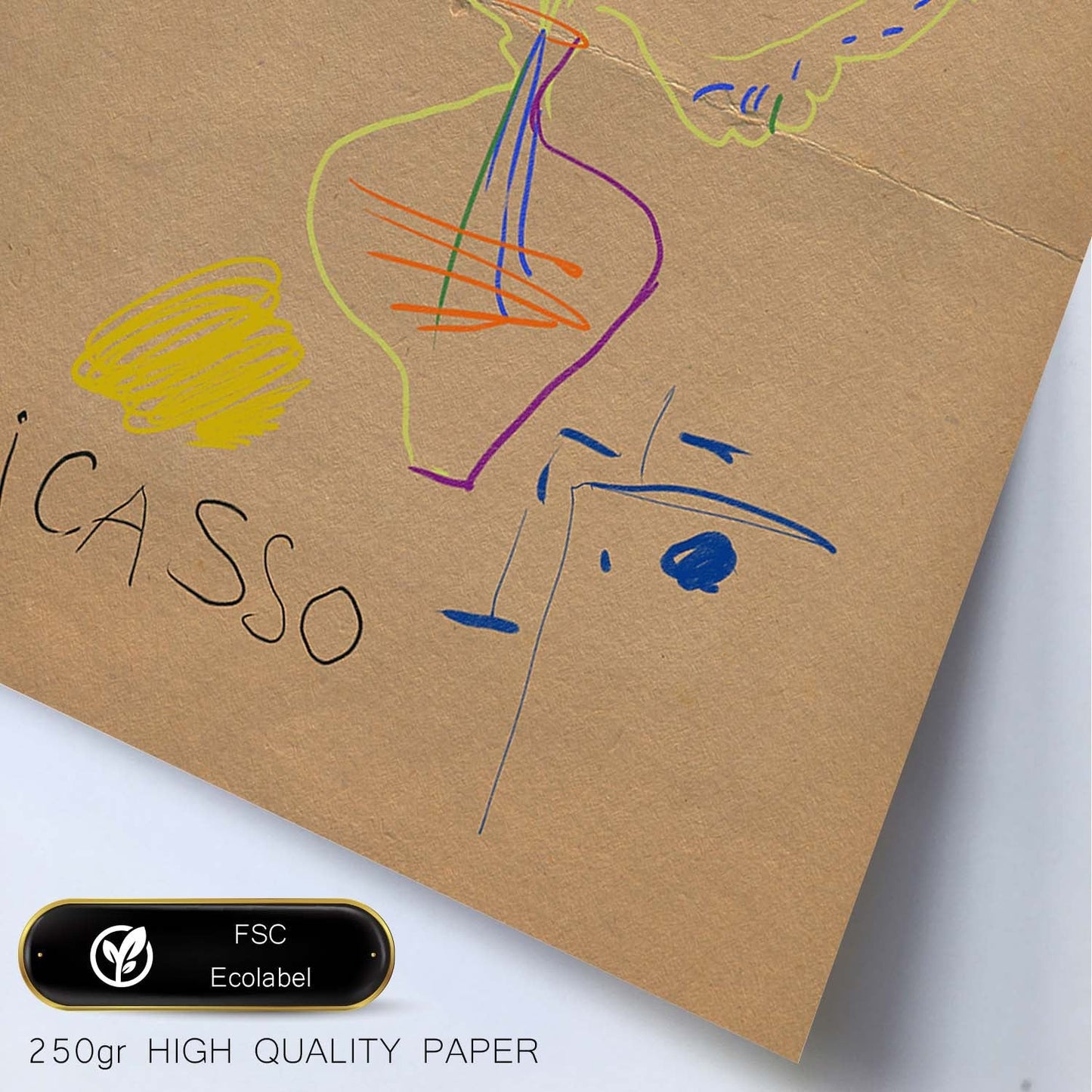 Lamina artistica decorativa con ilustración de Exposición Picasso 3-Artwork-Nacnic-Nacnic Estudio SL