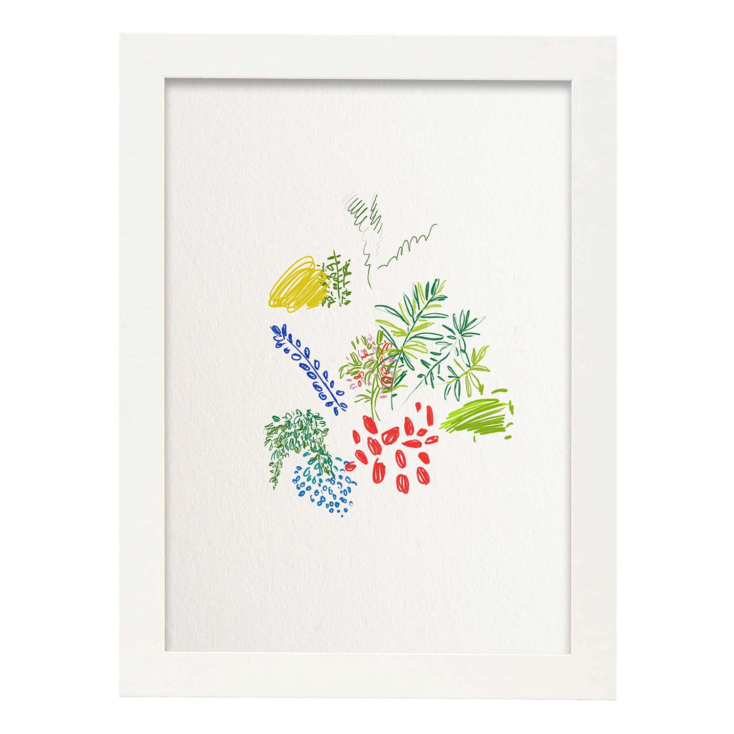 Lamina artistica decorativa con ilustración de Exposición Picasso 5-Artwork-Nacnic-A3-Marco Blanco-Nacnic Estudio SL