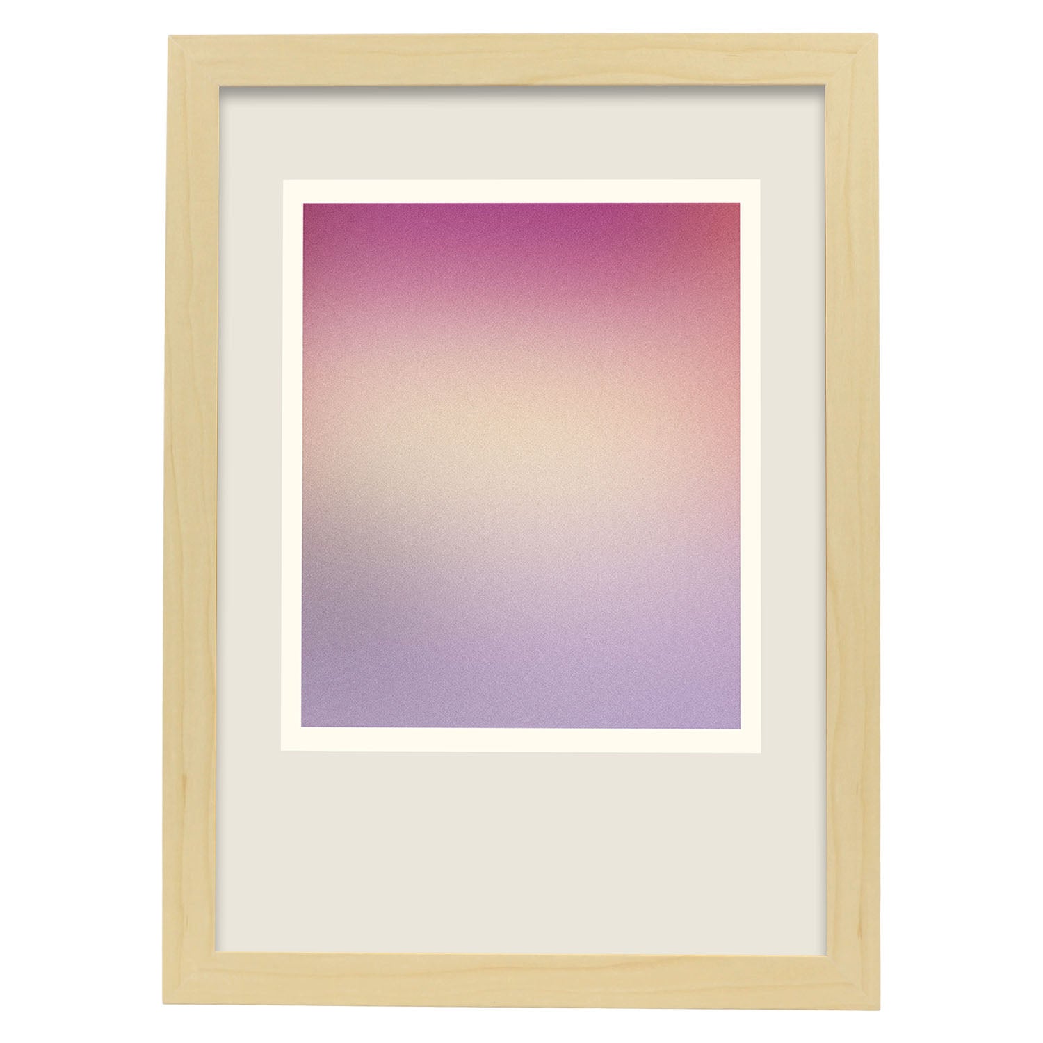 Lamina artistica decorativa con ilustración de Exposición Rothko 2 estilo expresionismo abstracto-Artwork-Nacnic-A4-Marco Madera clara-Nacnic Estudio SL