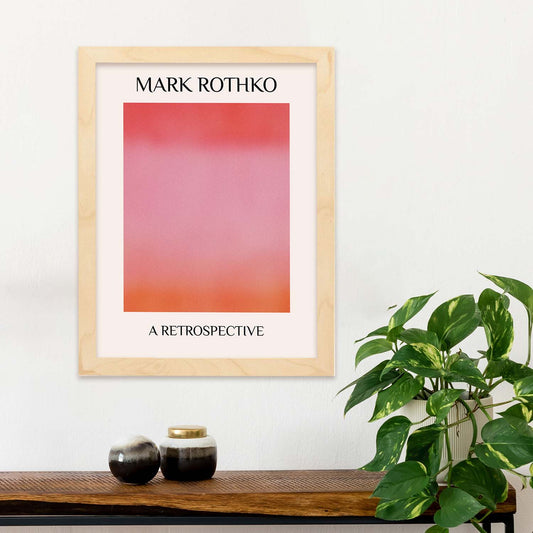 Lamina artistica decorativa con ilustración de Exposición Rothko 6 estilo expresionismo abstracto-Artwork-Nacnic-Nacnic Estudio SL