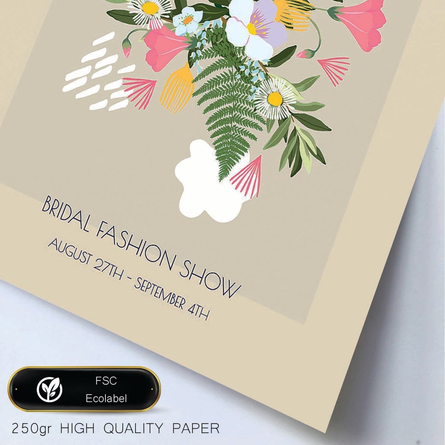 Lamina artistica decorativa con ilustración de Flores de boda 07-Artwork-Nacnic-Nacnic Estudio SL