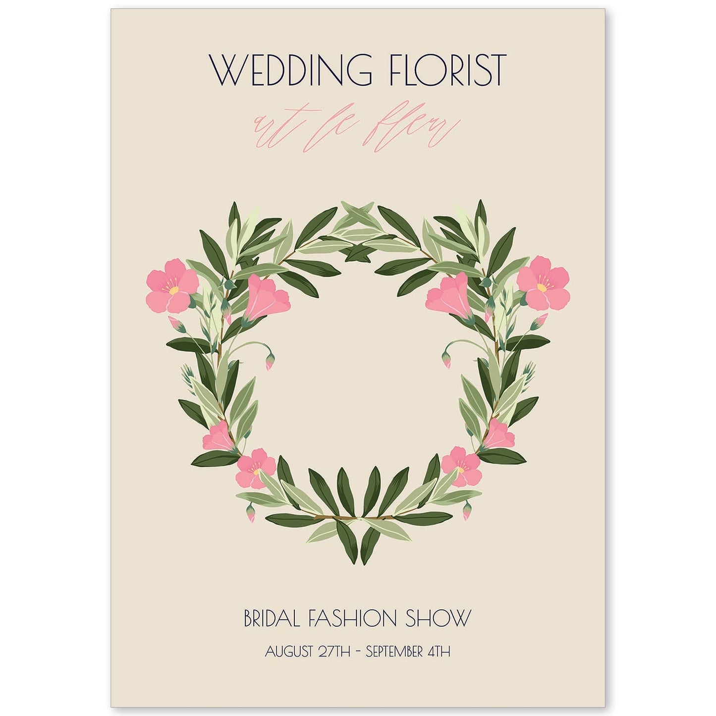 Lamina artistica decorativa con ilustración de Flores de boda 09-Artwork-Nacnic-A4-Sin marco-Nacnic Estudio SL