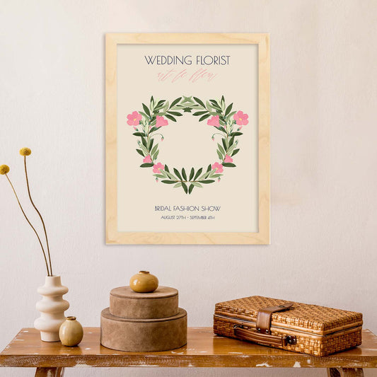 Lamina artistica decorativa con ilustración de Flores de boda 09-Artwork-Nacnic-Nacnic Estudio SL