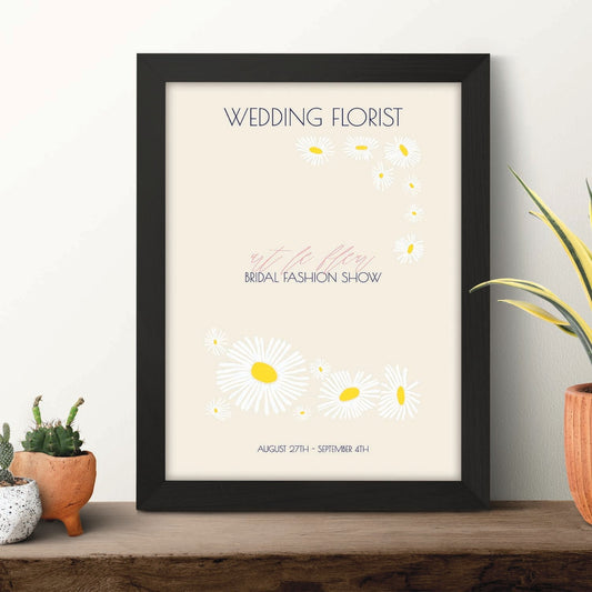 Lamina artistica decorativa con ilustración de Flores de boda 10-Artwork-Nacnic-Nacnic Estudio SL