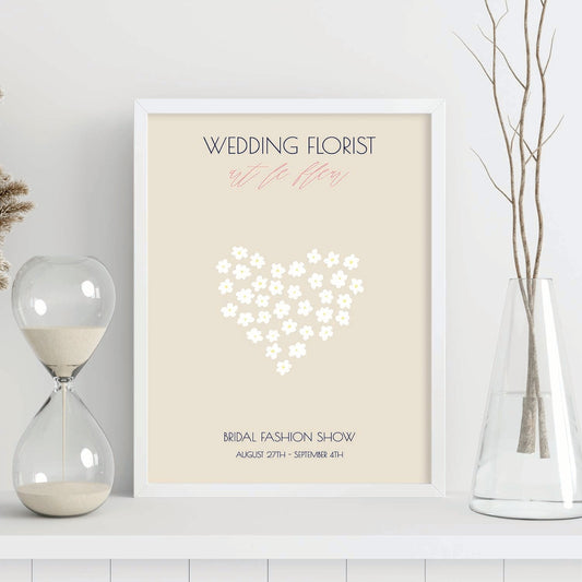 Lamina artistica decorativa con ilustración de Flores de boda 11-Artwork-Nacnic-Nacnic Estudio SL