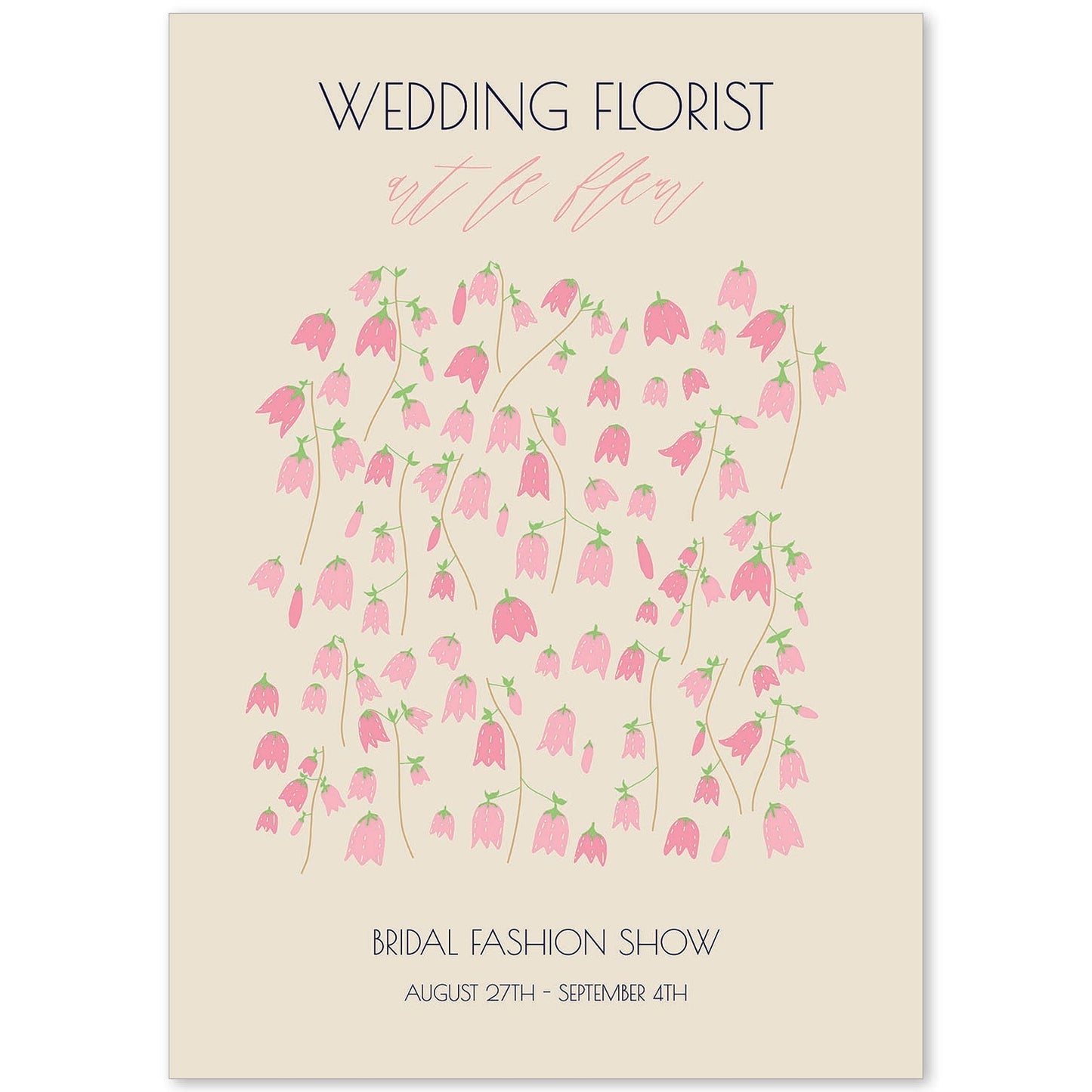 Lamina artistica decorativa con ilustración de Flores de boda 12-Artwork-Nacnic-A4-Sin marco-Nacnic Estudio SL