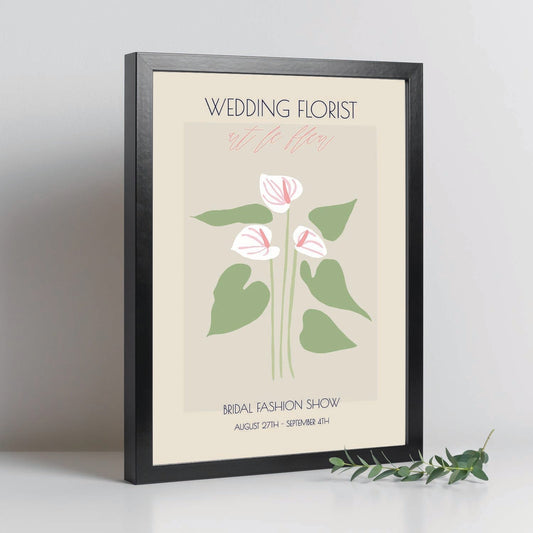 Lamina artistica decorativa con ilustración de Flores de boda 14-Artwork-Nacnic-Nacnic Estudio SL