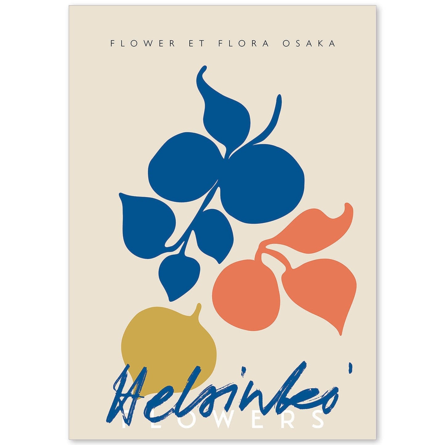 Lamina artistica decorativa con ilustración de Flores de Helsinkei-Artwork-Nacnic-A4-Sin marco-Nacnic Estudio SL