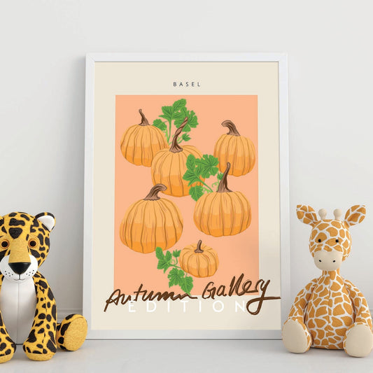 Lamina artistica decorativa con ilustración de Galería de otoño Basilea estilo Abstracto-Artwork-Nacnic-Nacnic Estudio SL