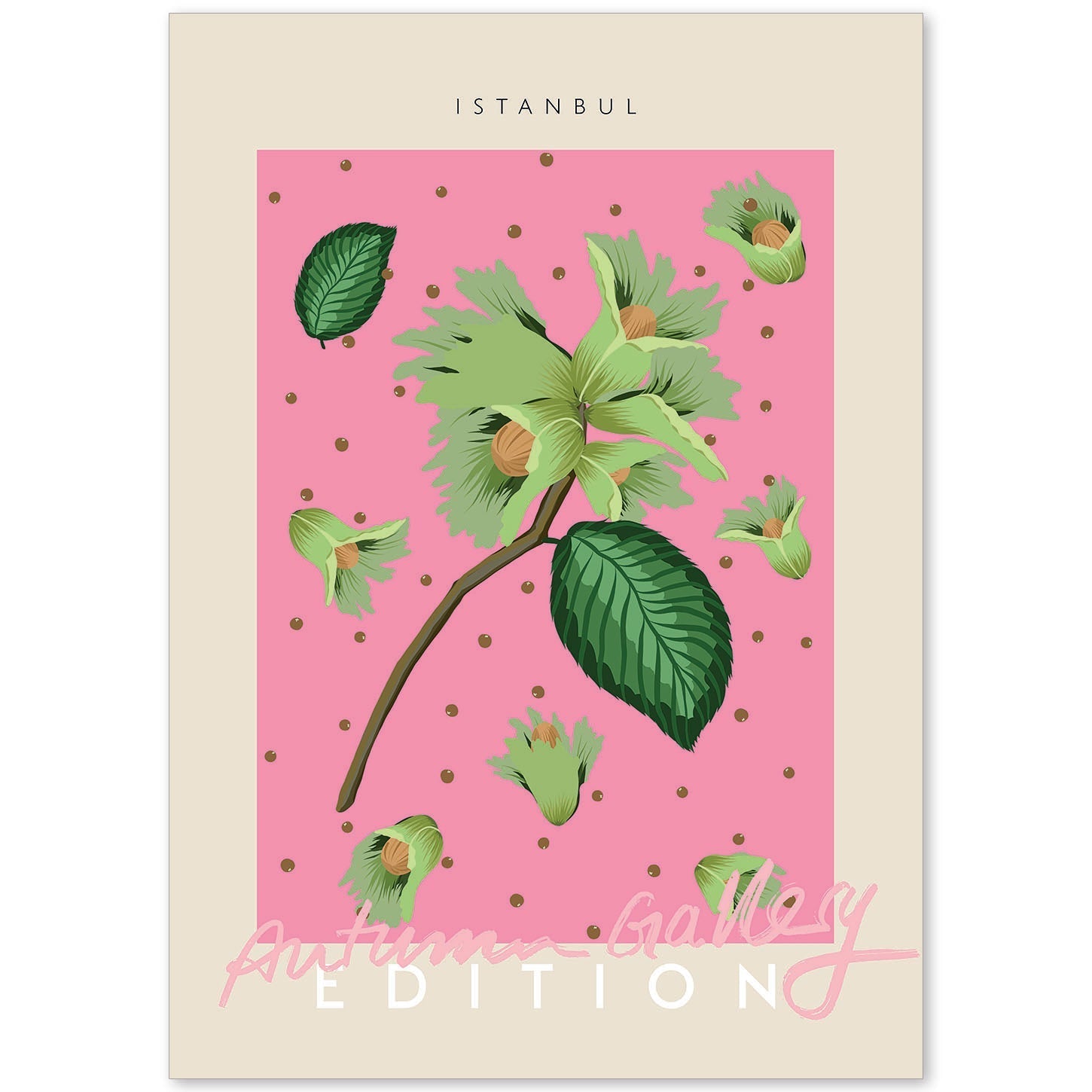 Lamina artistica decorativa con ilustración de Galería de otoño Estambul-Artwork-Nacnic-A4-Sin marco-Nacnic Estudio SL