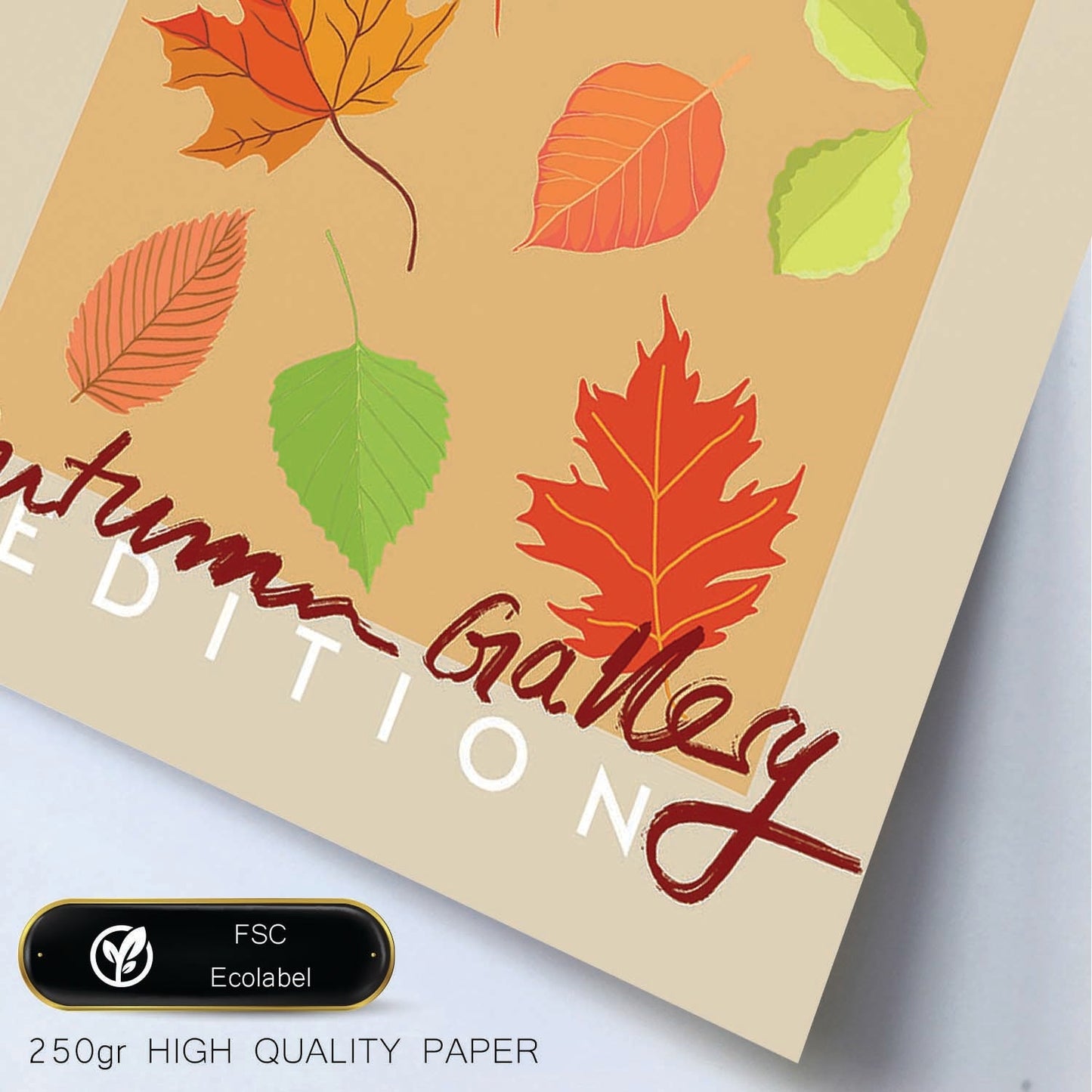Lamina artistica decorativa con ilustración de Galería de otoño Oslo-Artwork-Nacnic-Nacnic Estudio SL